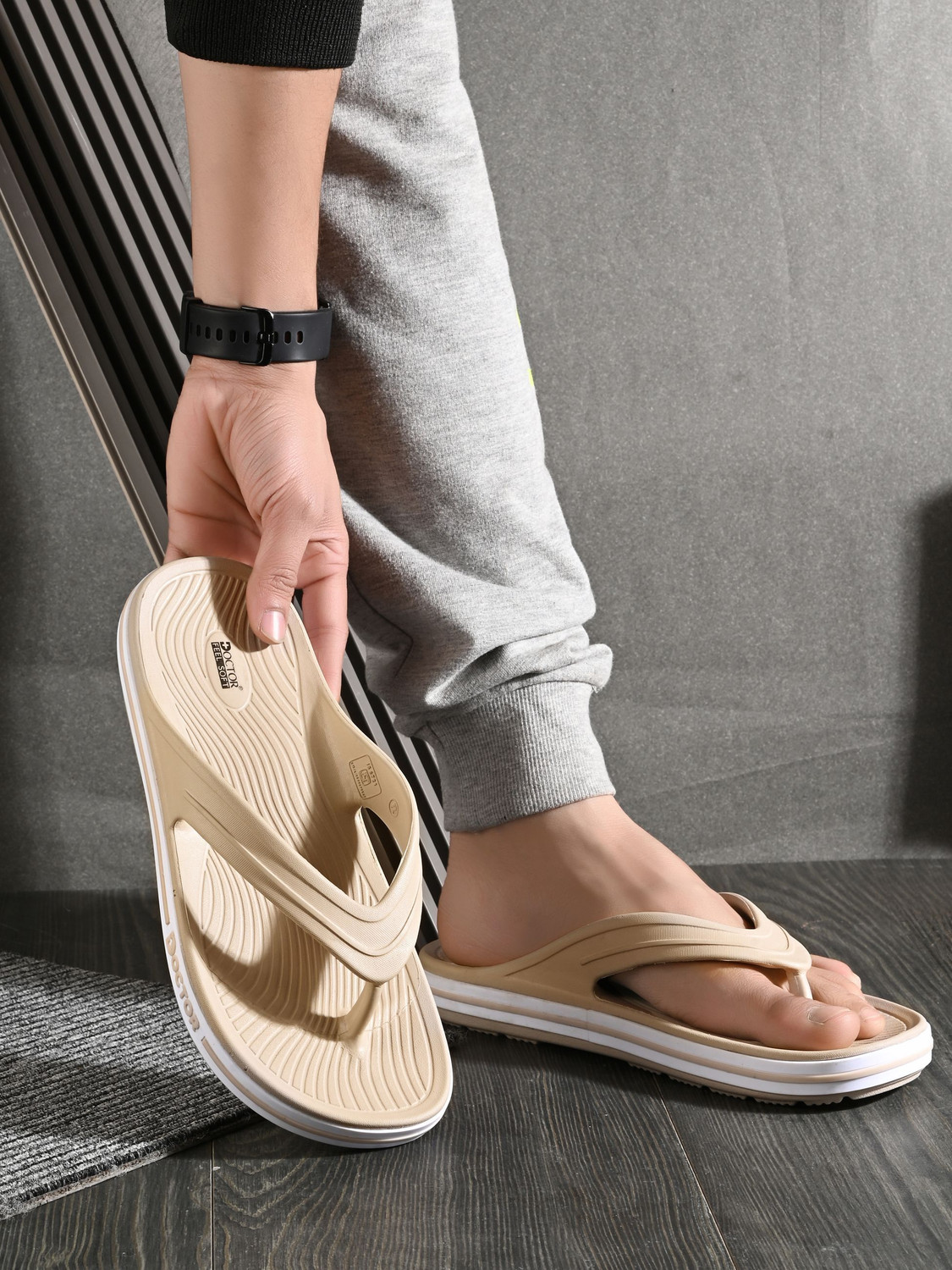 Image of DOCTOR FEEL SOFT Men Men Orthopedic Doctorslippers Soft Cushion Anti Skid Lightweight Comfort Slipper Slippers