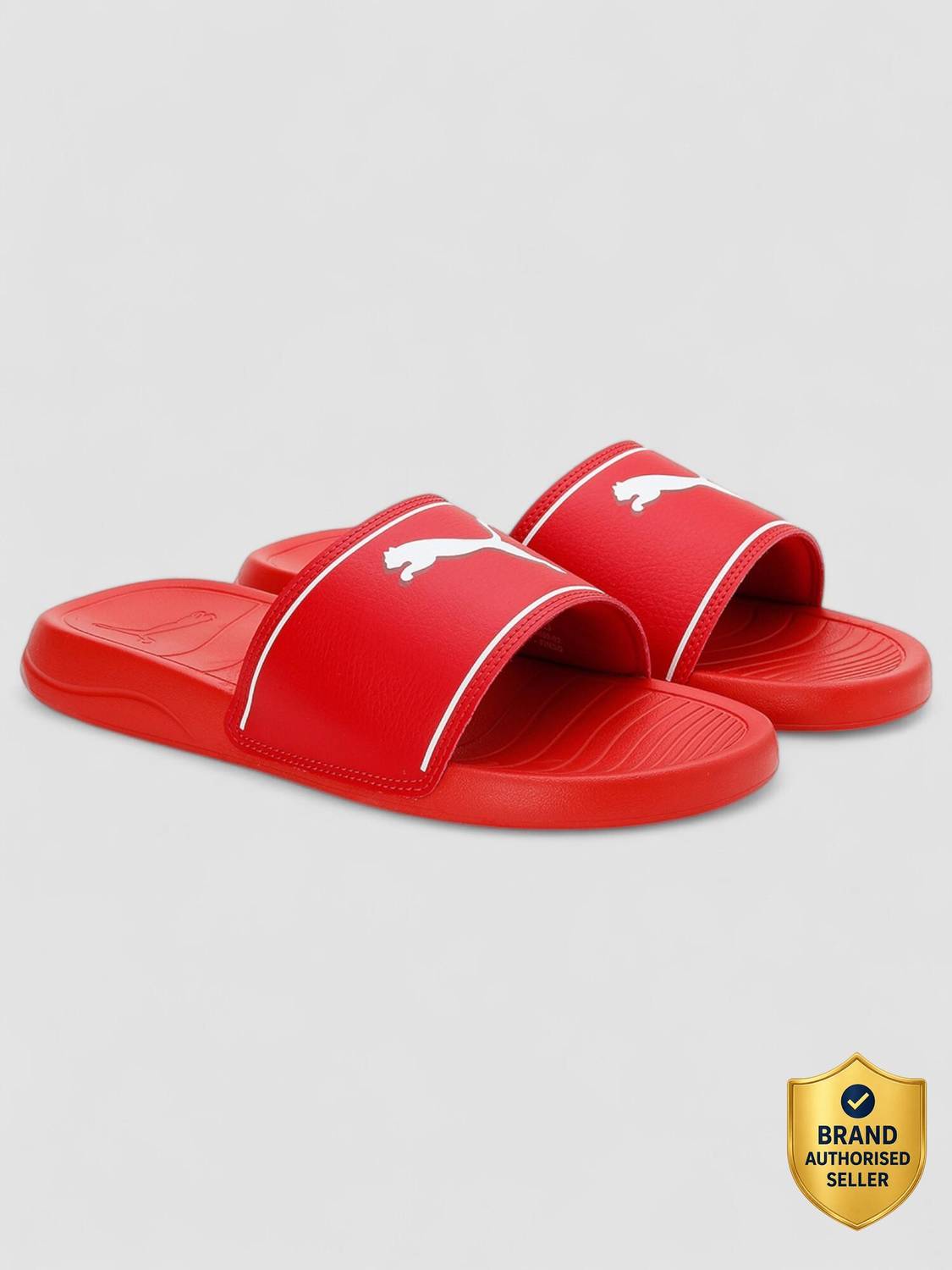 PUMA Men Marine Slides Red - Image 1