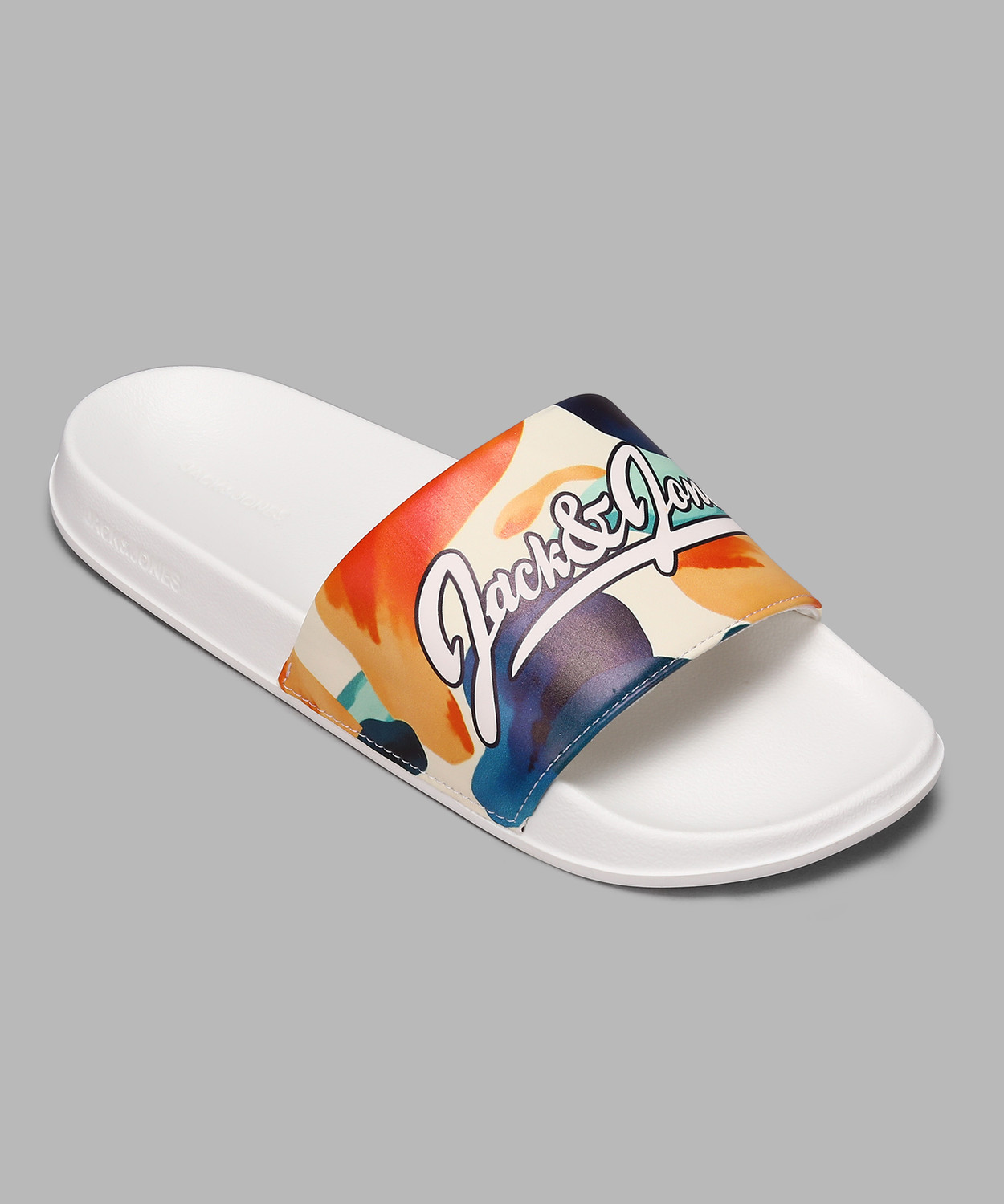 Image of JACK & JONES Men Slides (Black, 10 Euro)