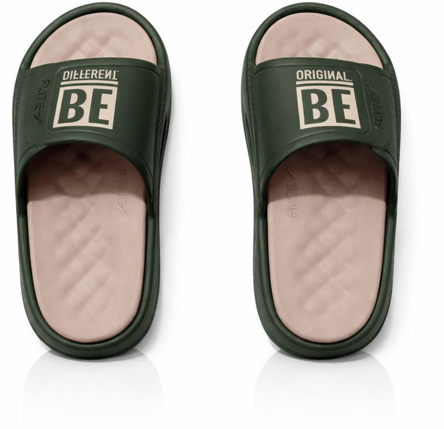 FLITE Men Green Slides - Image 4