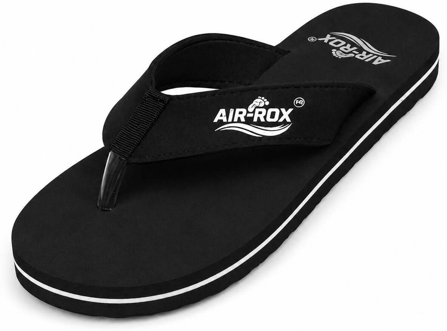 AIR-ROX Men Black Flip Flops - Image 2