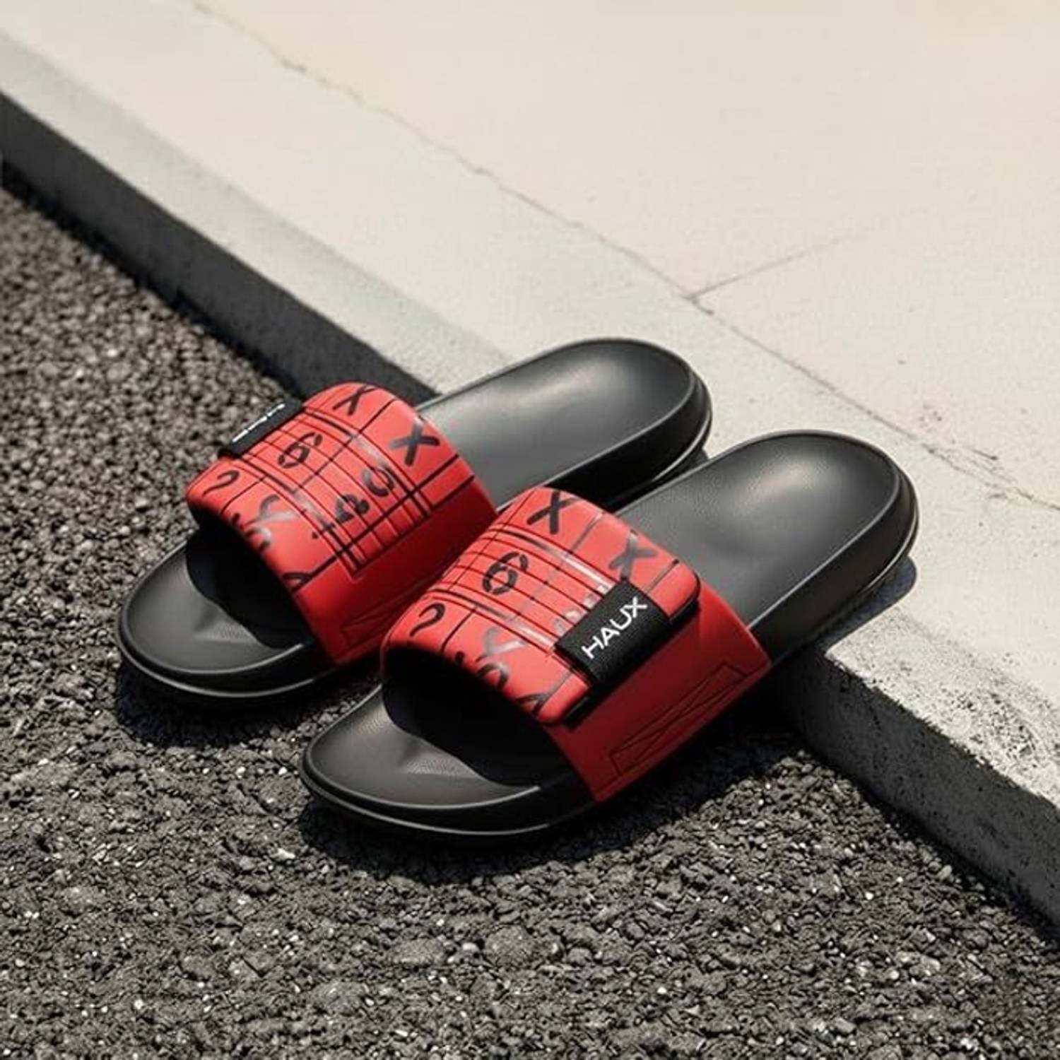 Haux Men Red Flip Flops - Image 3