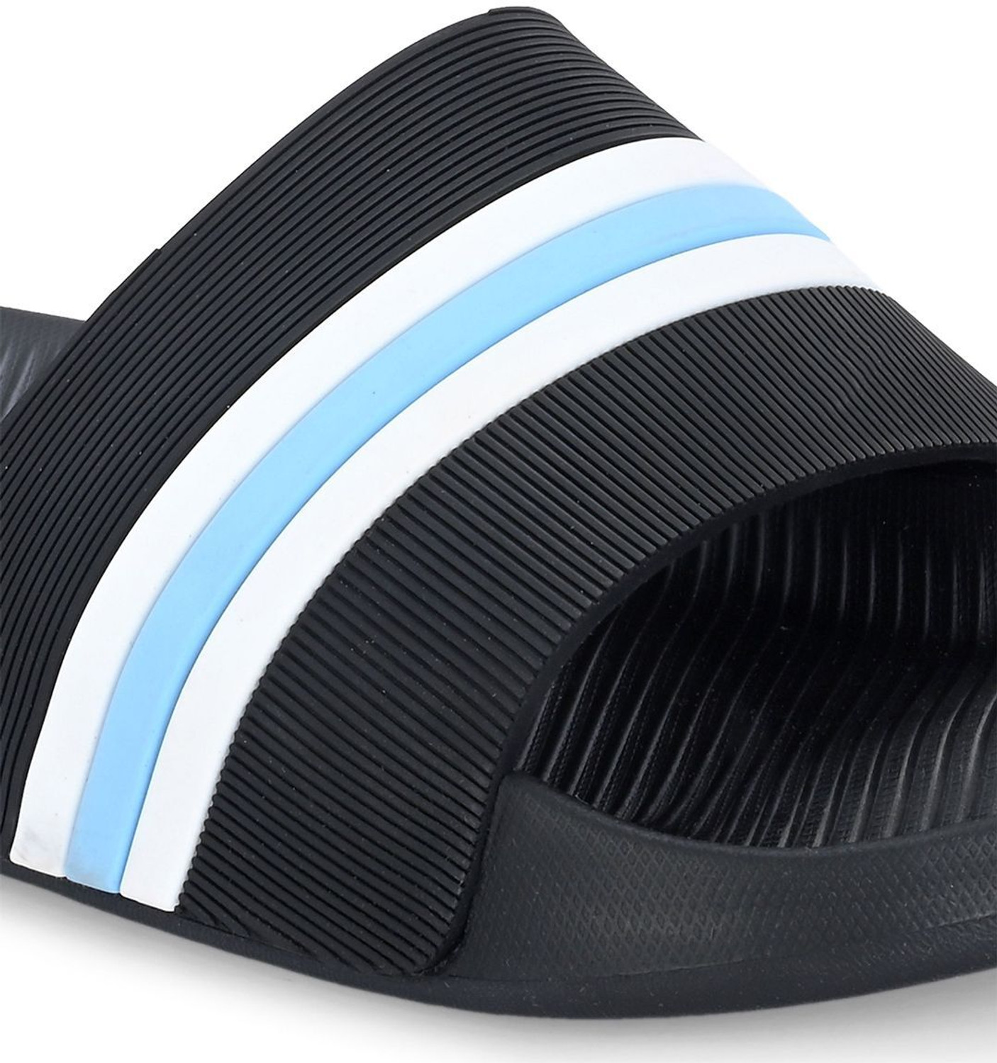 Image of Mast & Harbour Men Slides (Black, 6)