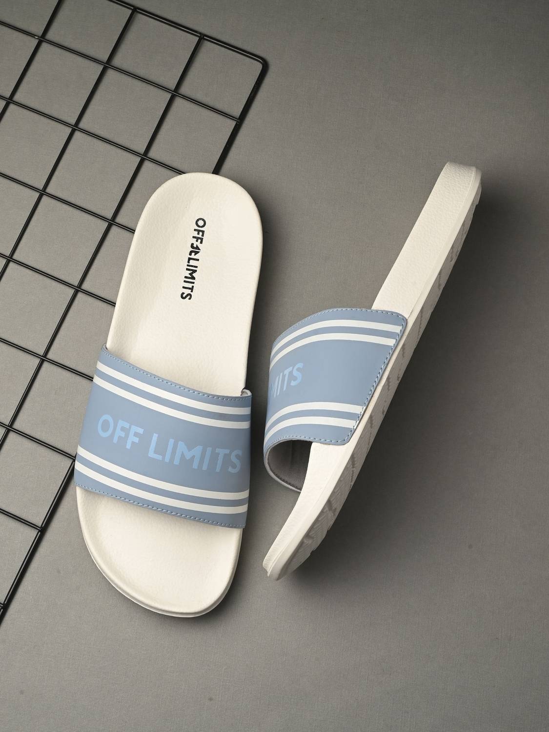 OFF LIMITS Men Blue Slides - Image 1