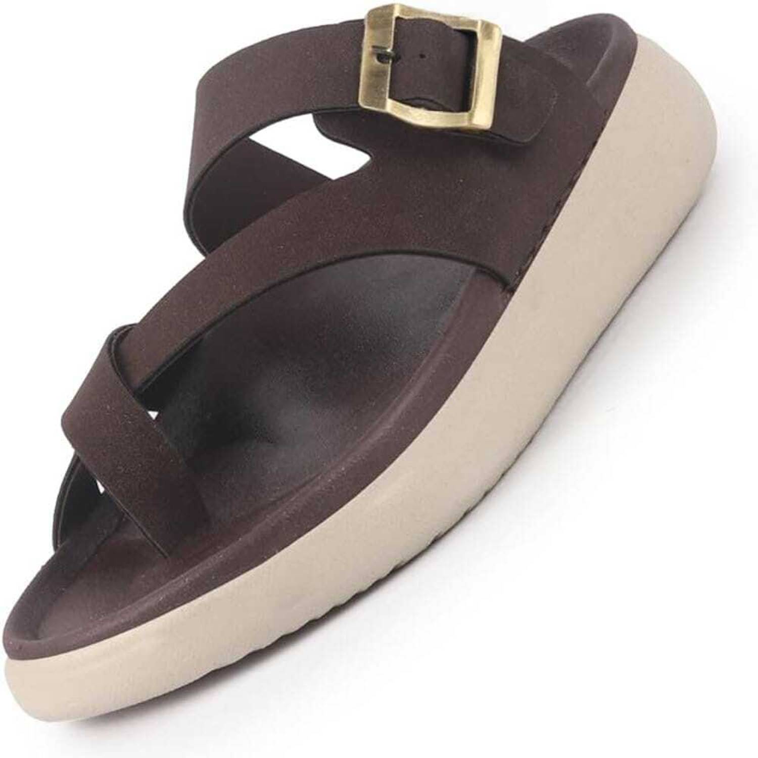 Restinshoes Men Brown Slippers - Image 4