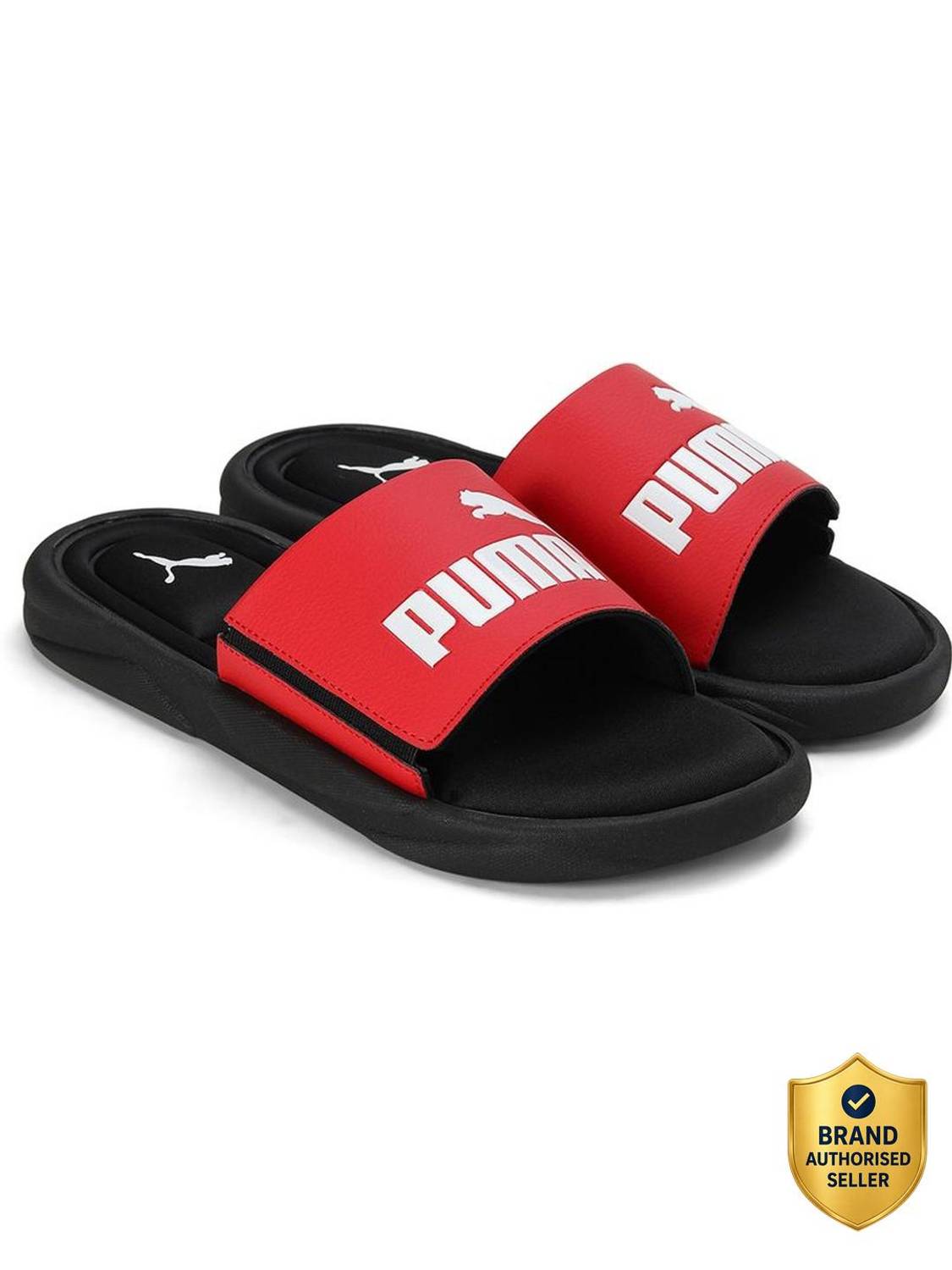PUMA Men Royalcat Memory Foam Slides Black - Image 1