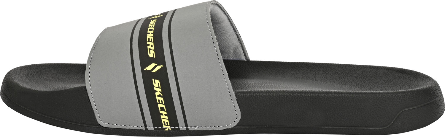 Image of Skechers Men Slides (Grey, 9)