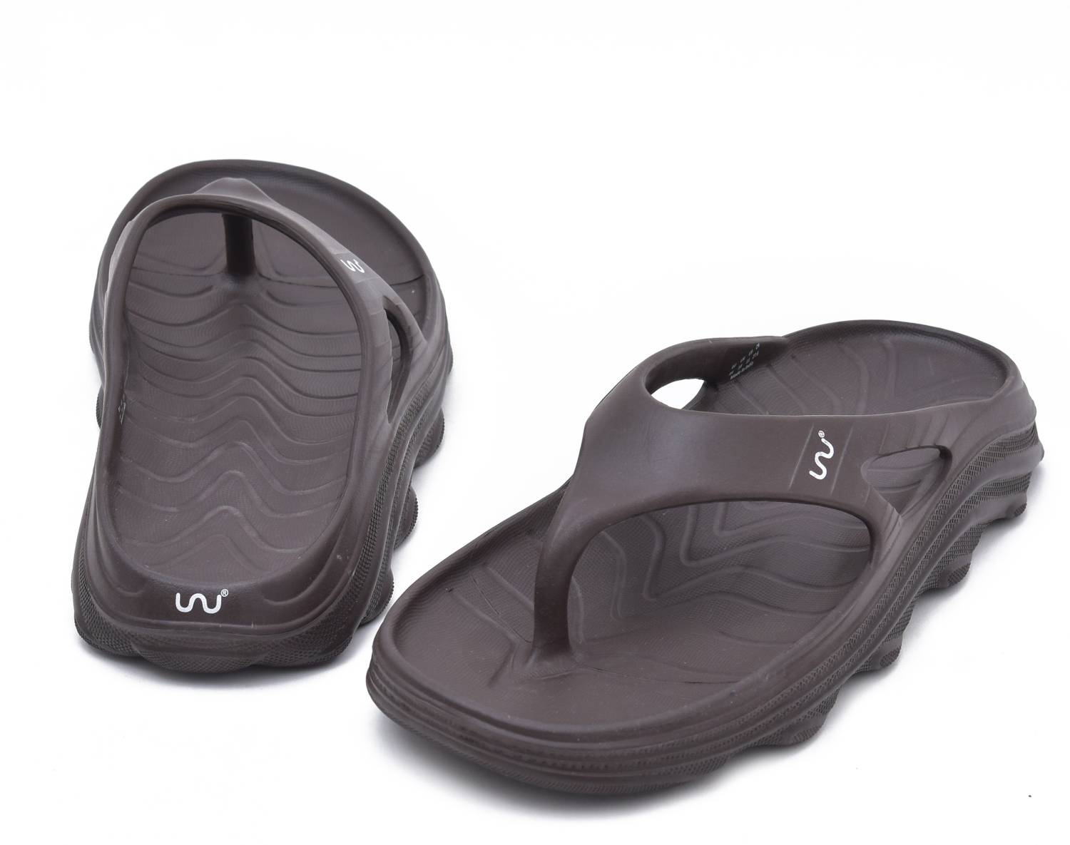 Doubleu Men Riva Thong C Brown Flip Flops - Image 4
