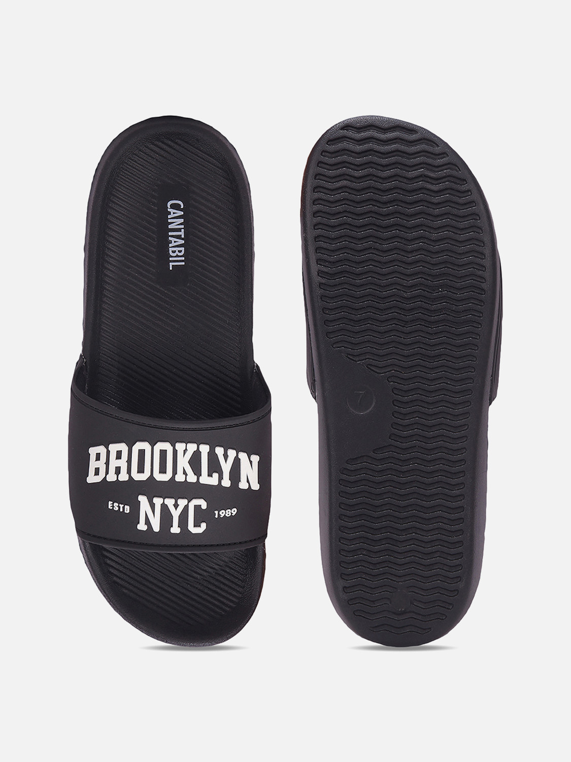 Image of CANTABIL Men Solid Casual Slides