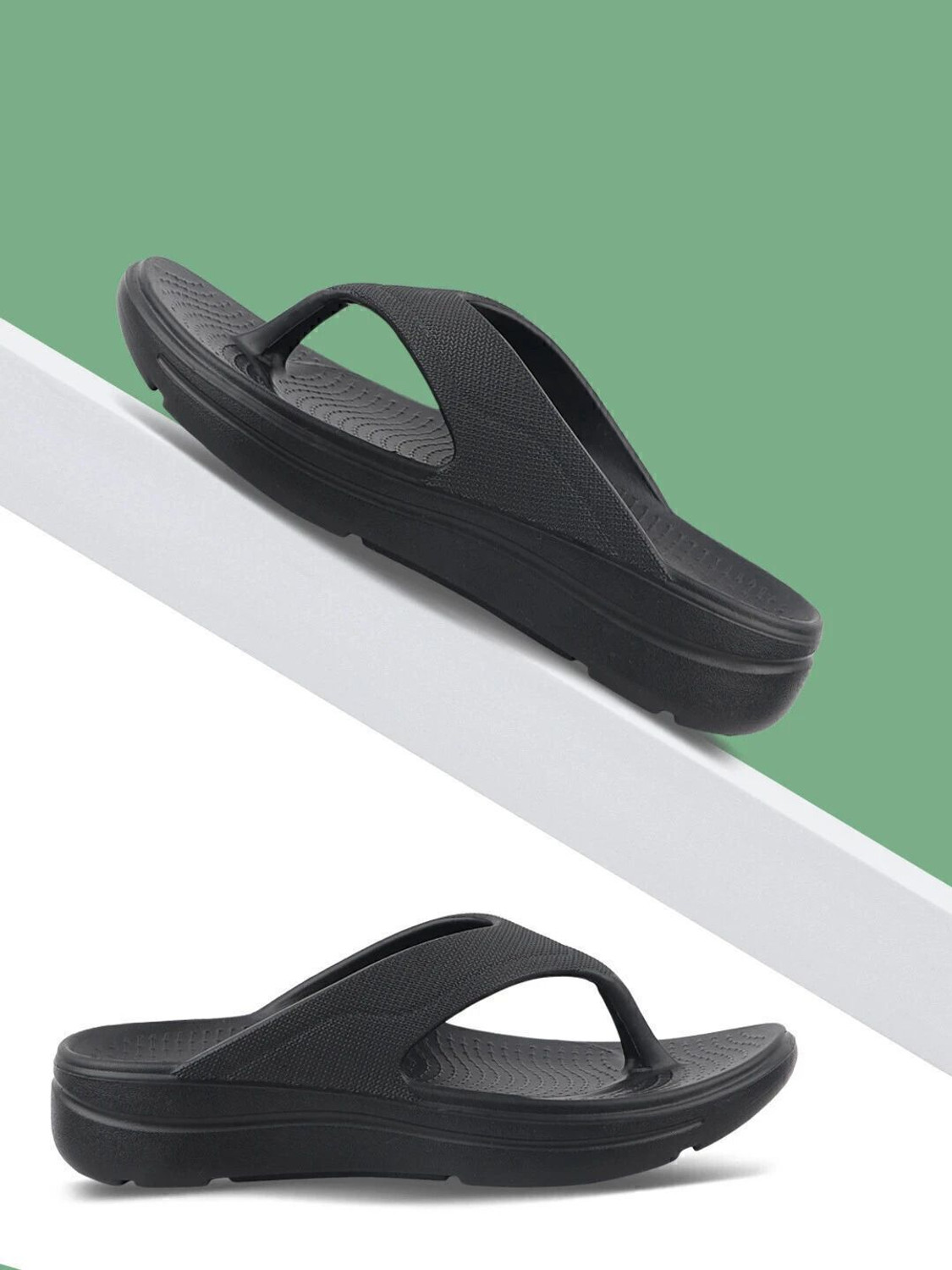 Image of Neoz Men Levirex Lightweight with Arch Support Durable Anti-Skid & Stylish Dailywear| Flip Flops