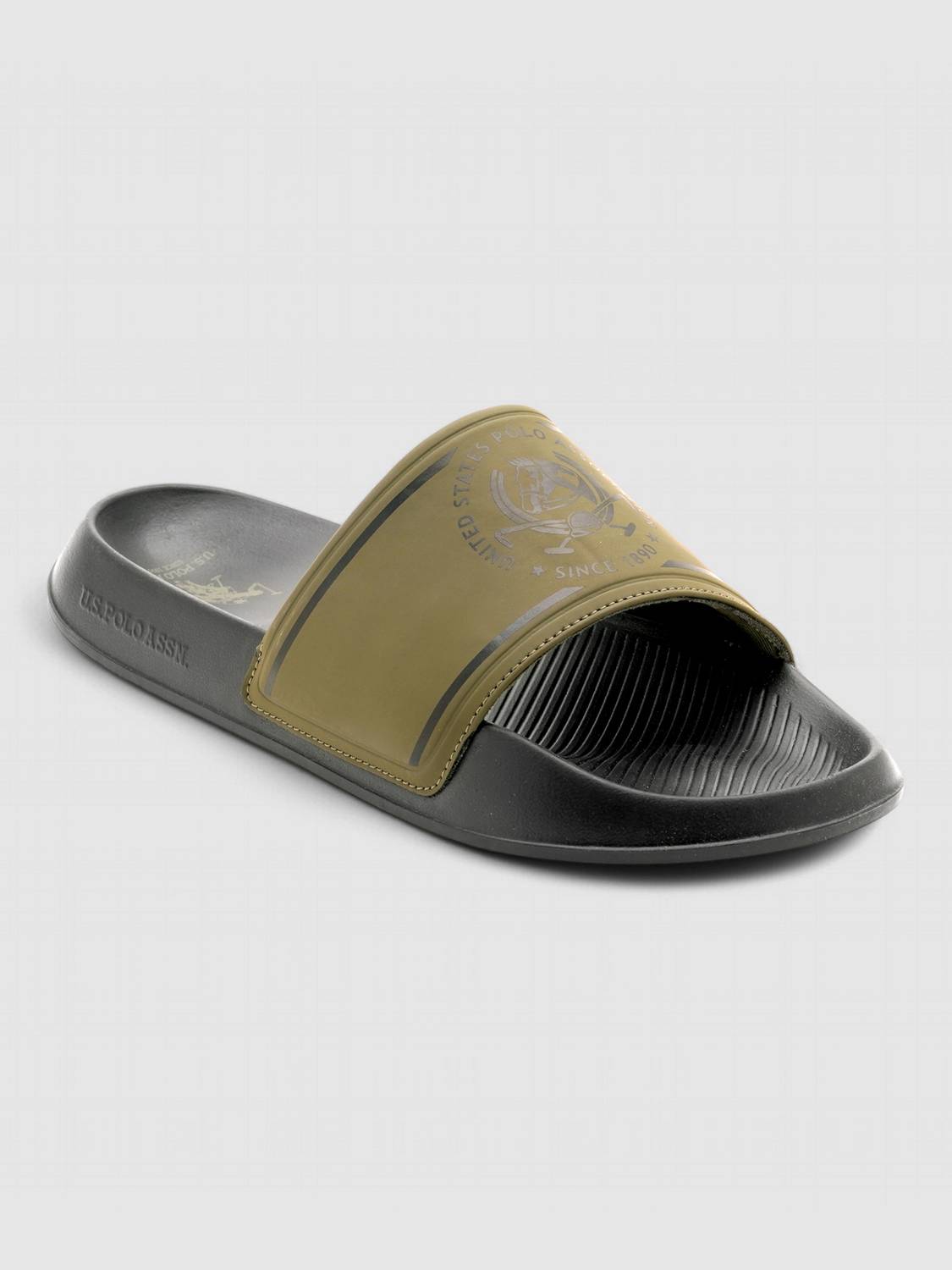 U.S. POLO ASSN. Men's Green Slides - Image 3