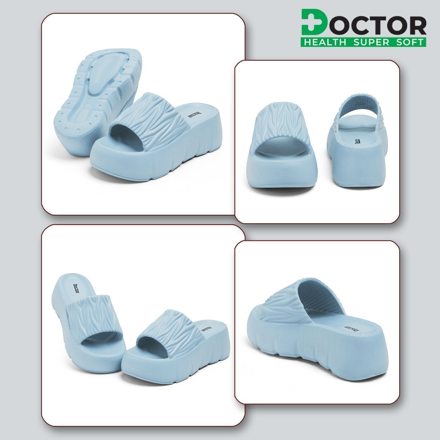 Image of Doctor Health Super Soft Women Soft Comfort Slippers for Women |Orthopedic Support, Anti Skid, Daily Wear Slippers