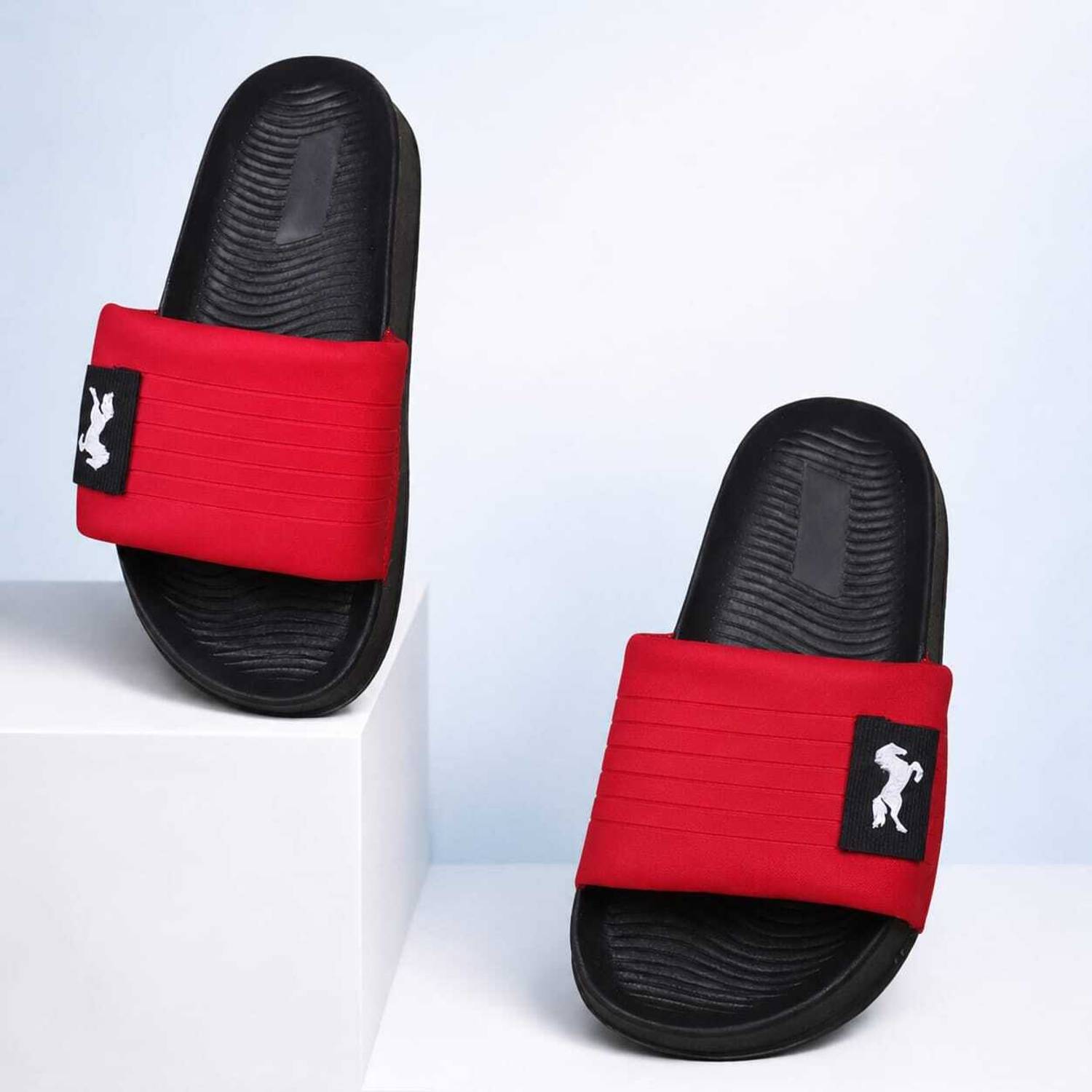 zolto Men Red Flip Flops - Image 1