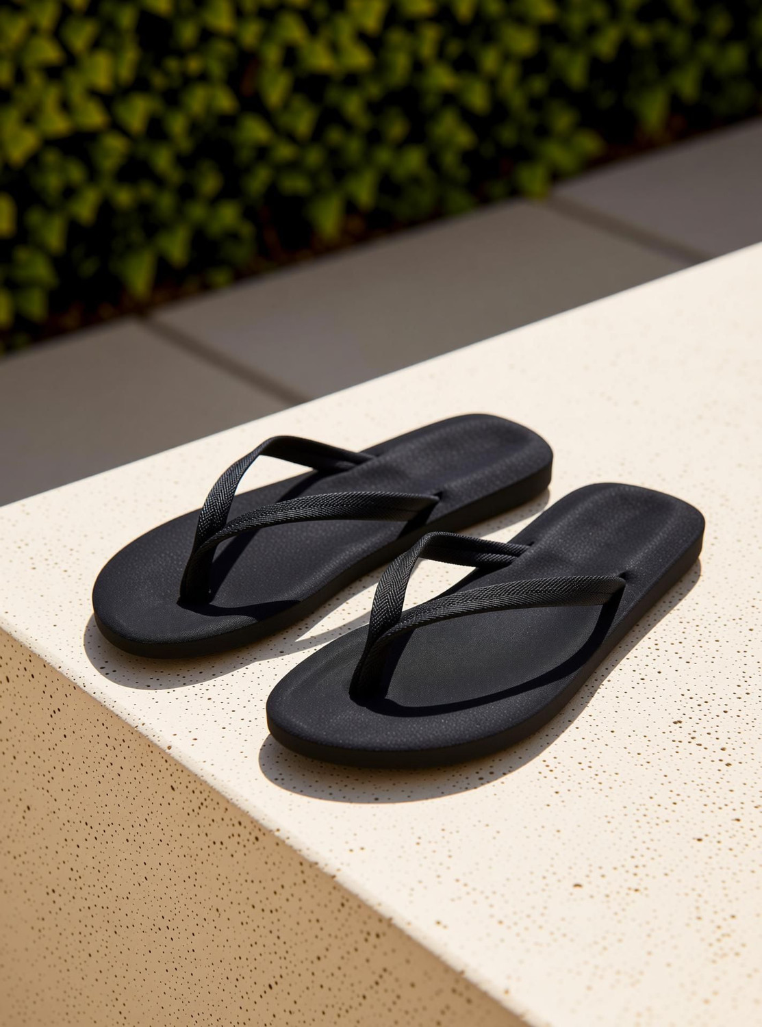 Image of STYLE HEIGHT Men Slippers (Black, 8 UK /India)