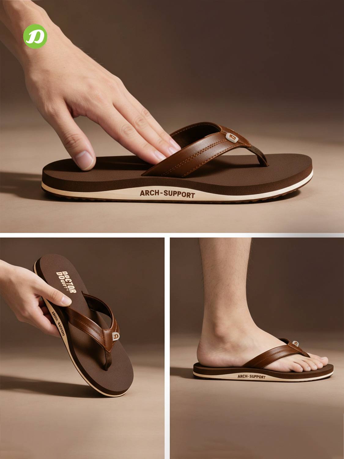 DOCTOR Men Orthopedic Diabetic Thong Slippers - Image 3