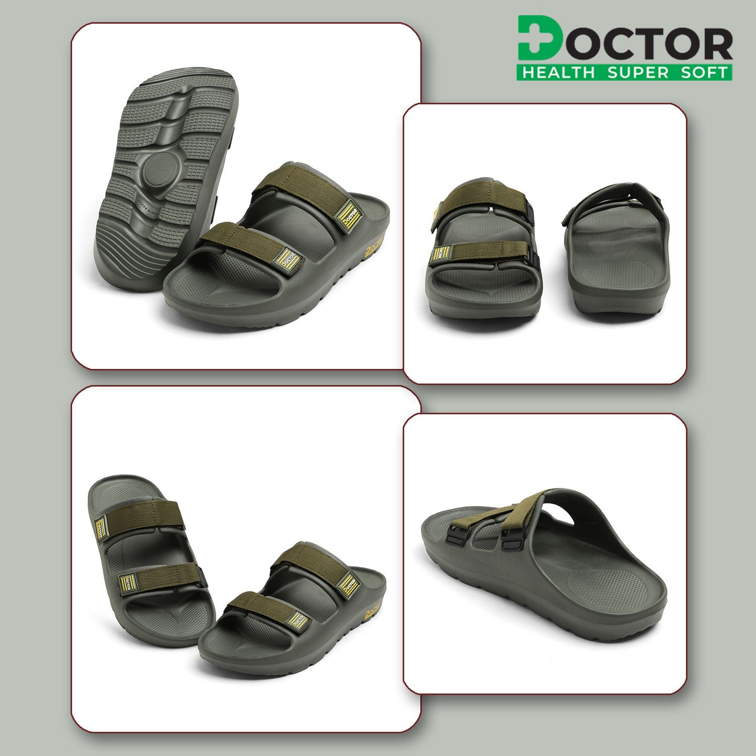 Image of Doctor Health Super Soft Men Orthopaedic Men Slippers | Lightweight, Cushioned, Durable, Anti Skid Flip Flops