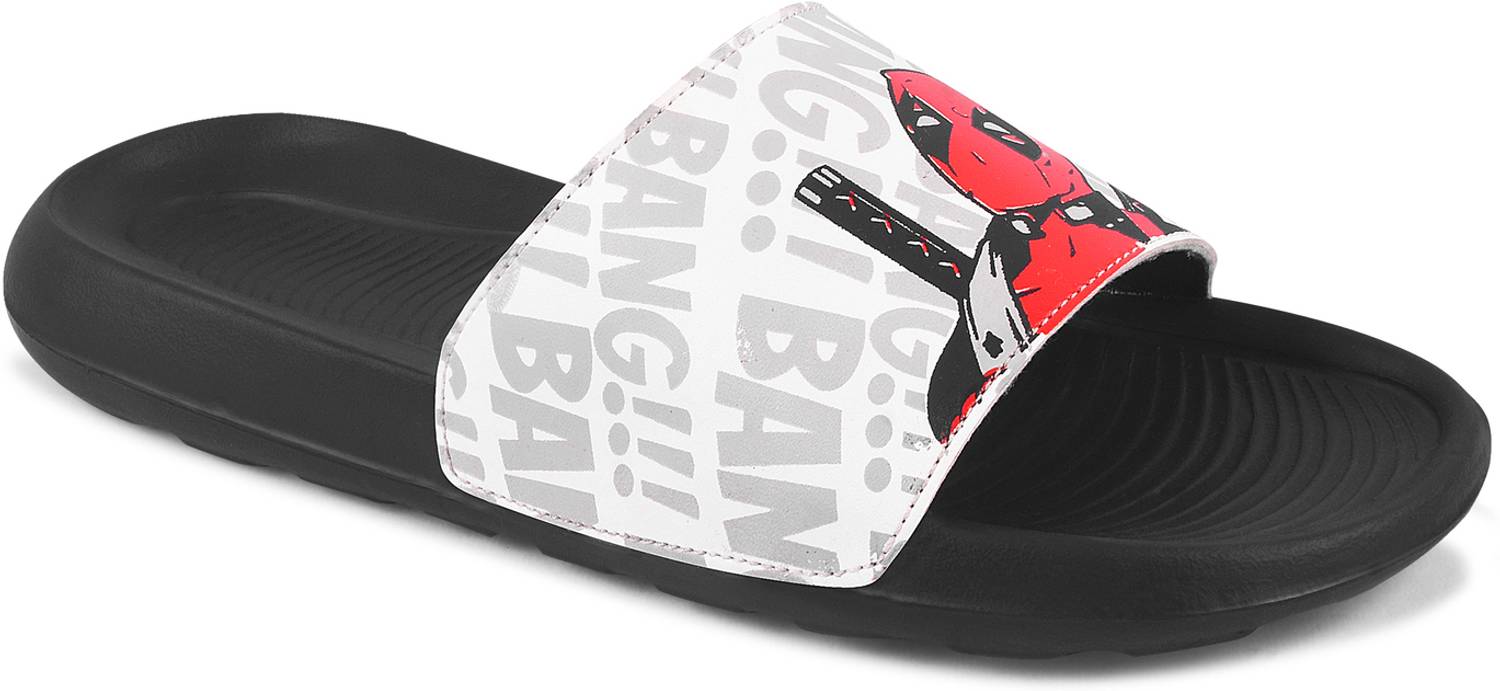 Foot Print Men Slides Black - Image 3