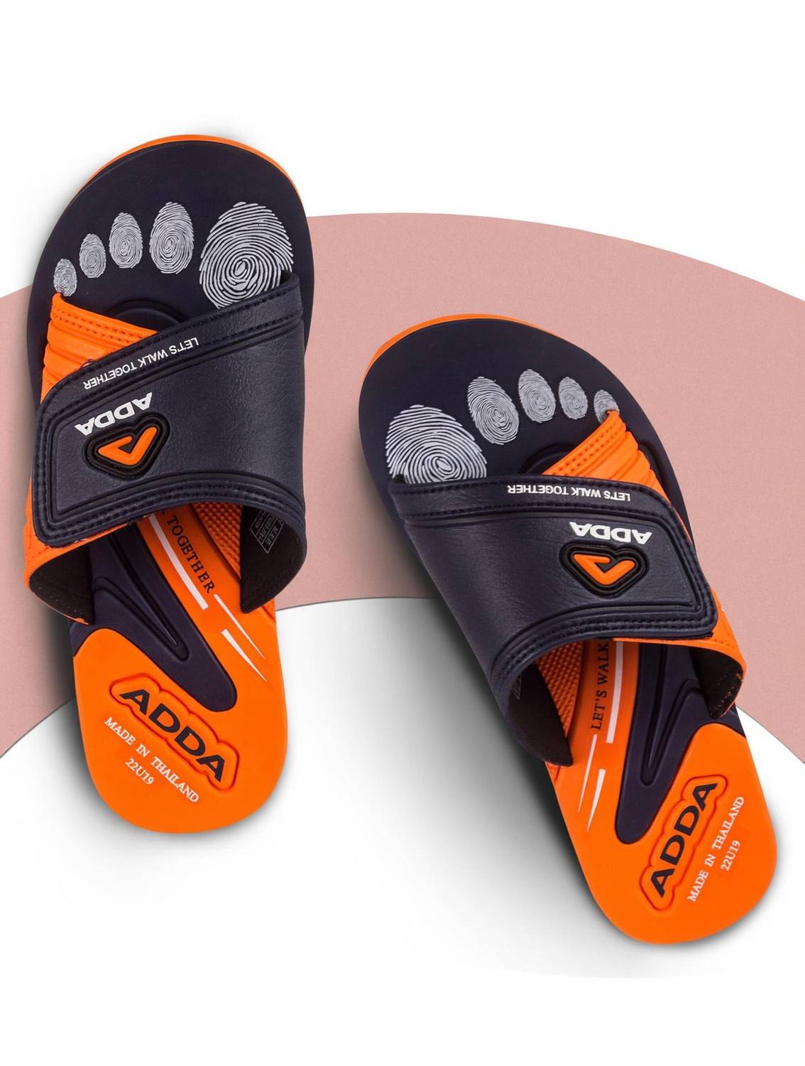 Adda Men Slippers Orange - Image 1