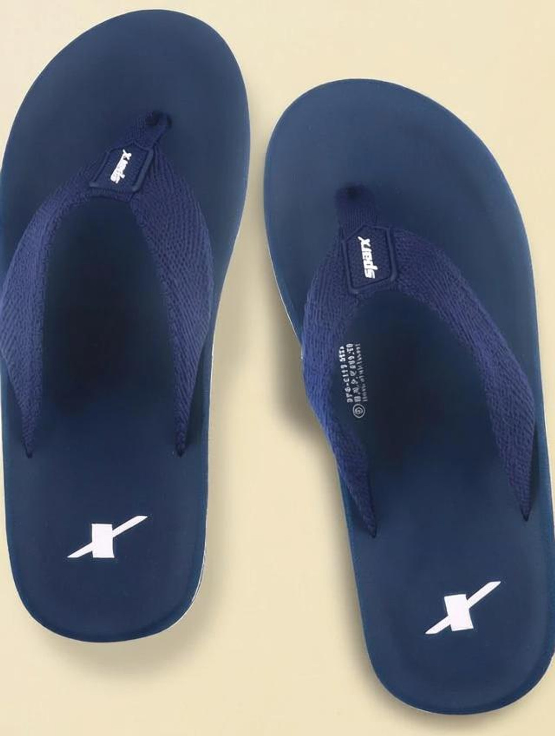 Image of Sparx Men Flip Flops (Navy, White, 9)
