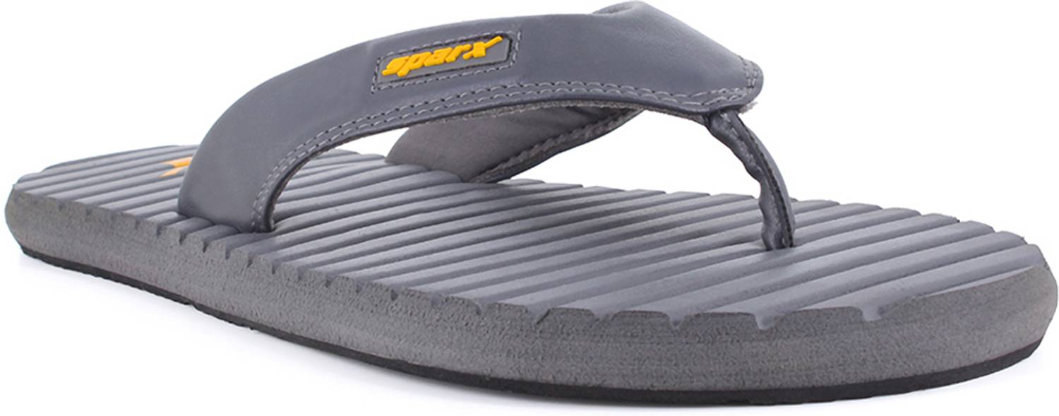 Sparx Men Gray Flip Flops - Image 5