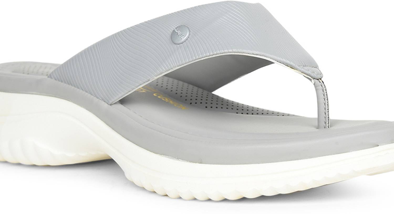 Bata Women Gray Slippers - Image 5