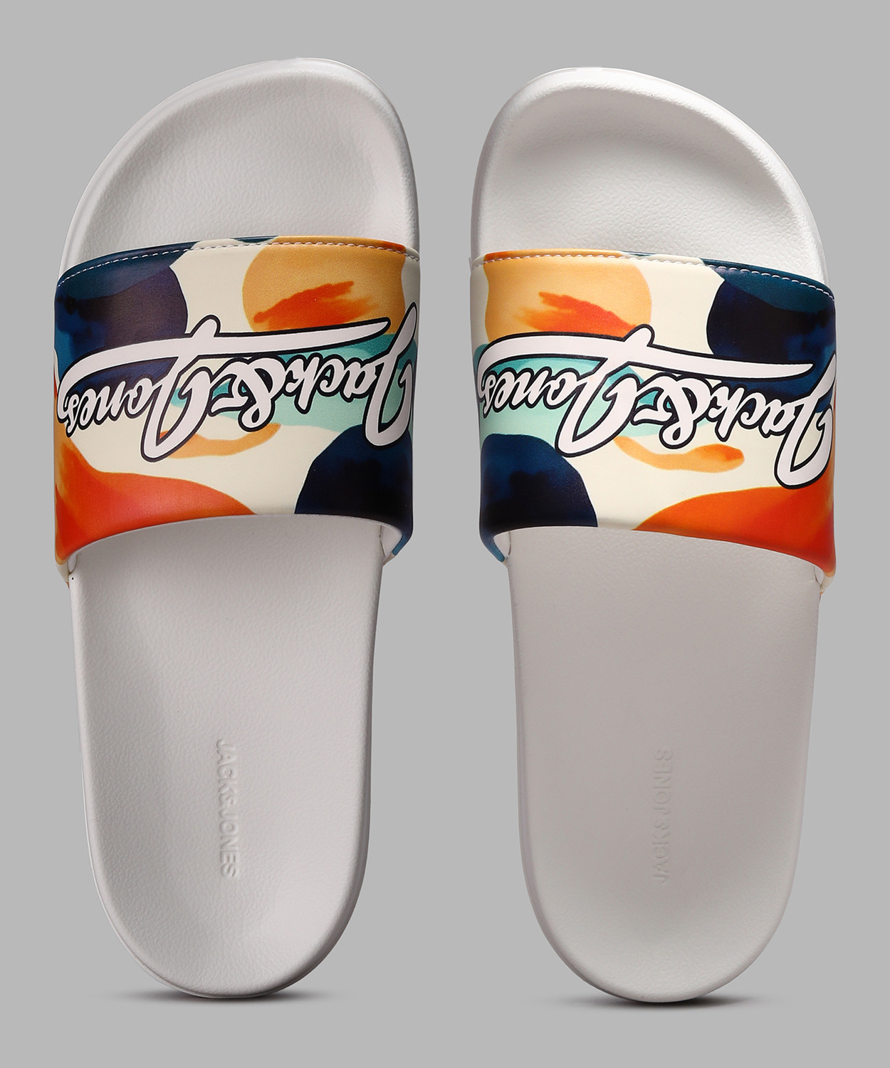 Image of JACK & JONES Men Slides (Black, 10 Euro)