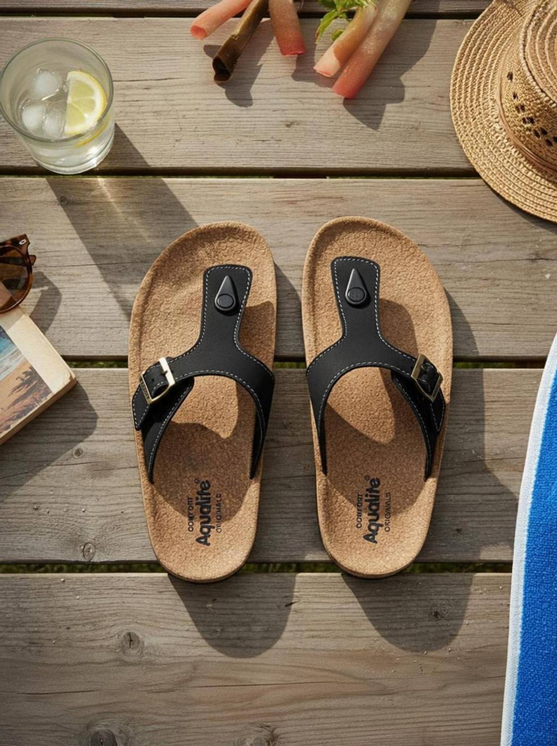Aqualite Men Slippers (Beige)