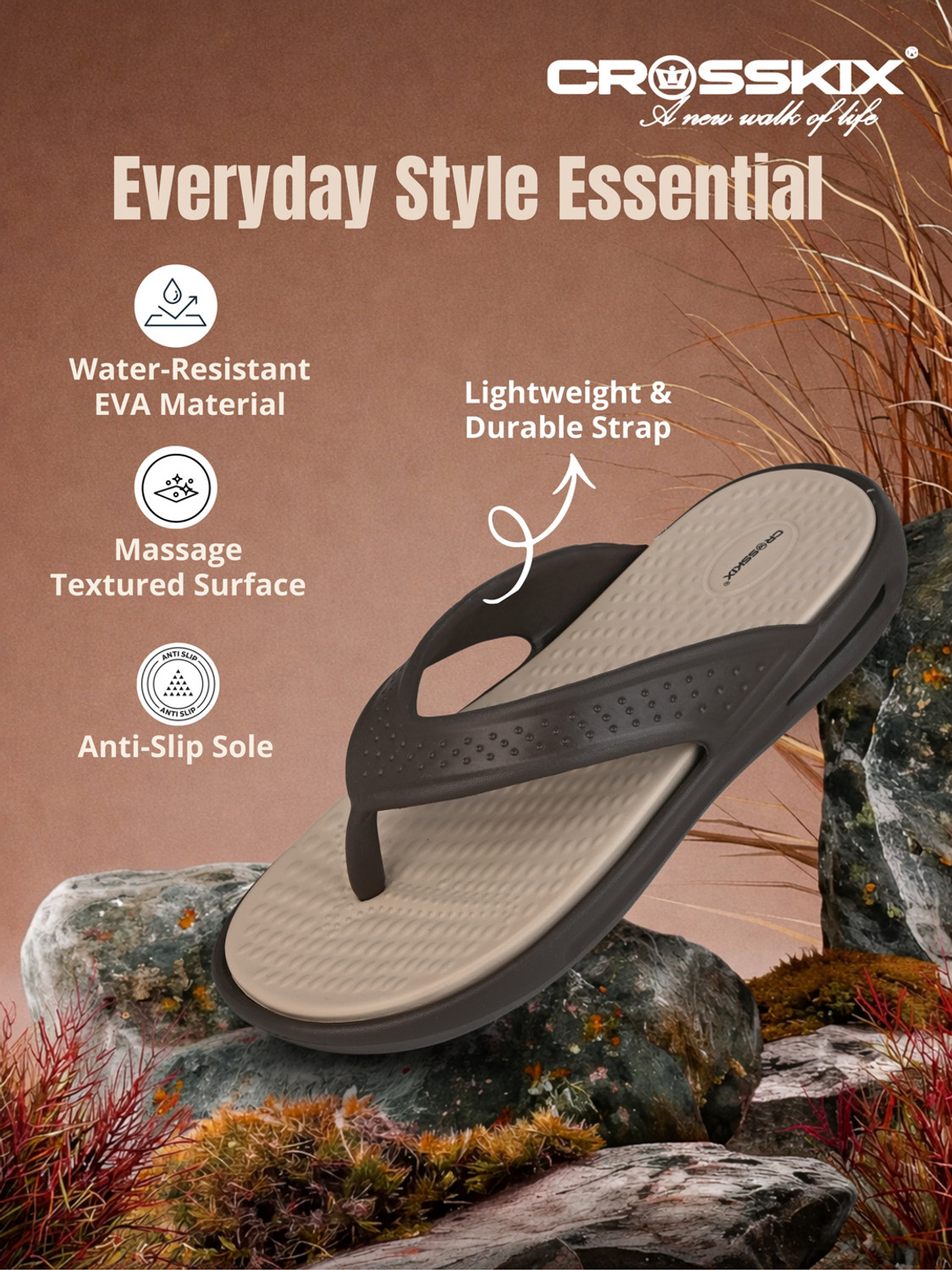 Image of Crosskix Men Flip Flops