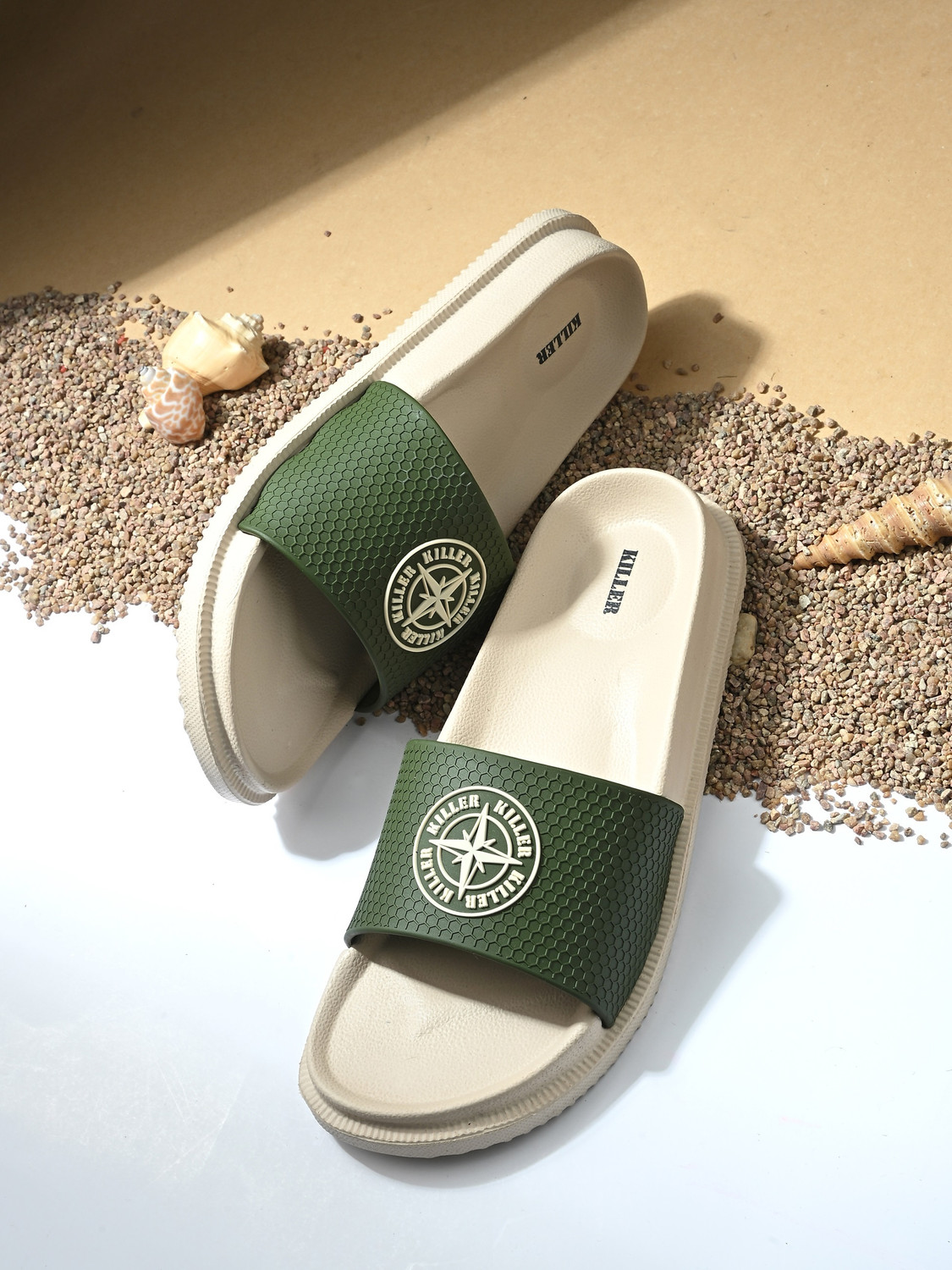 Image of KILLER Men Soft Comfortable Chappal Casual Lightweight Men Slippers for Daily Wear Slides