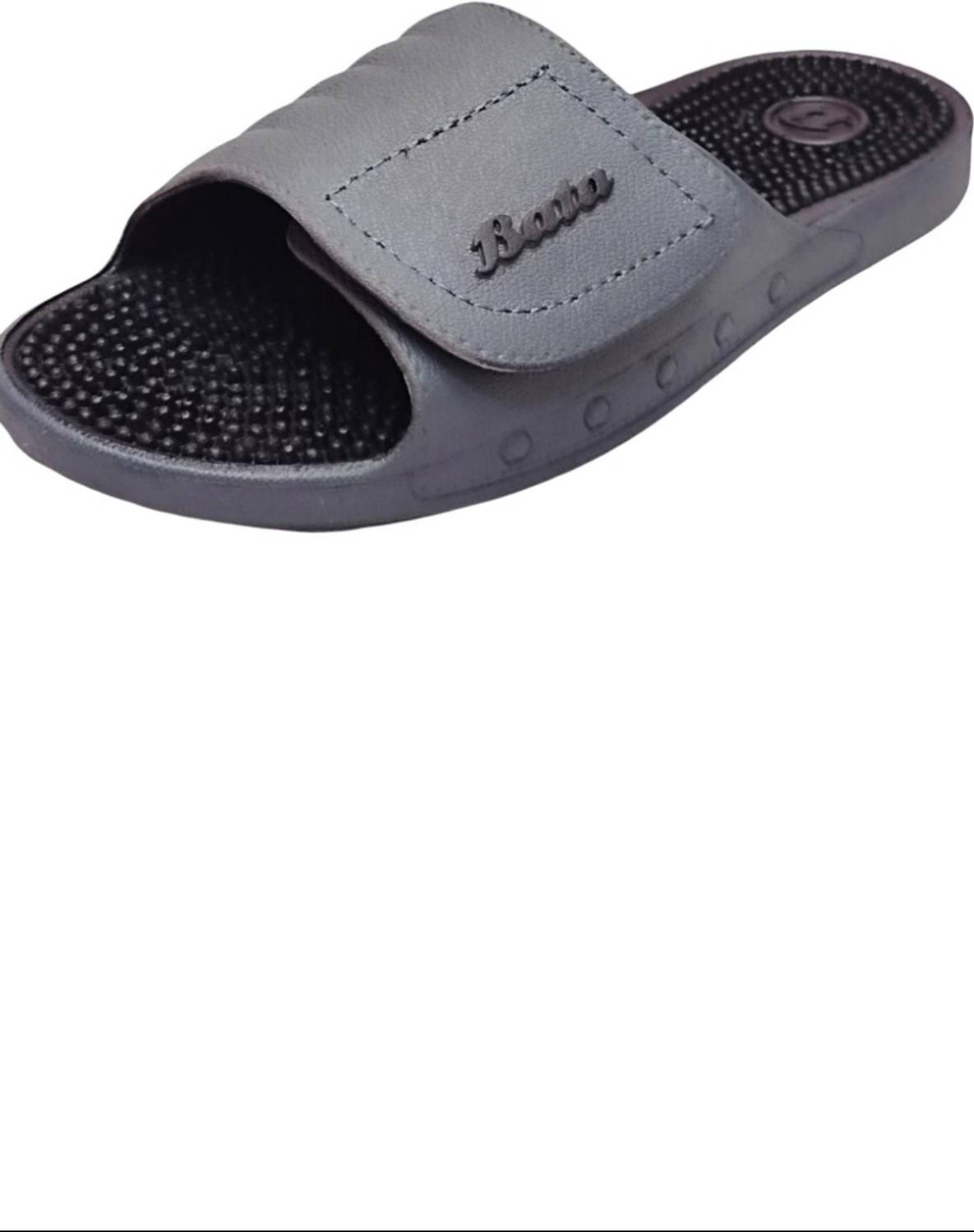 Bata Men Gray Slides - Image 3