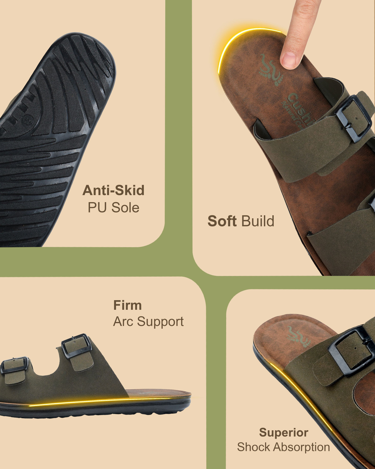 Image of Cushiva Men Slippers