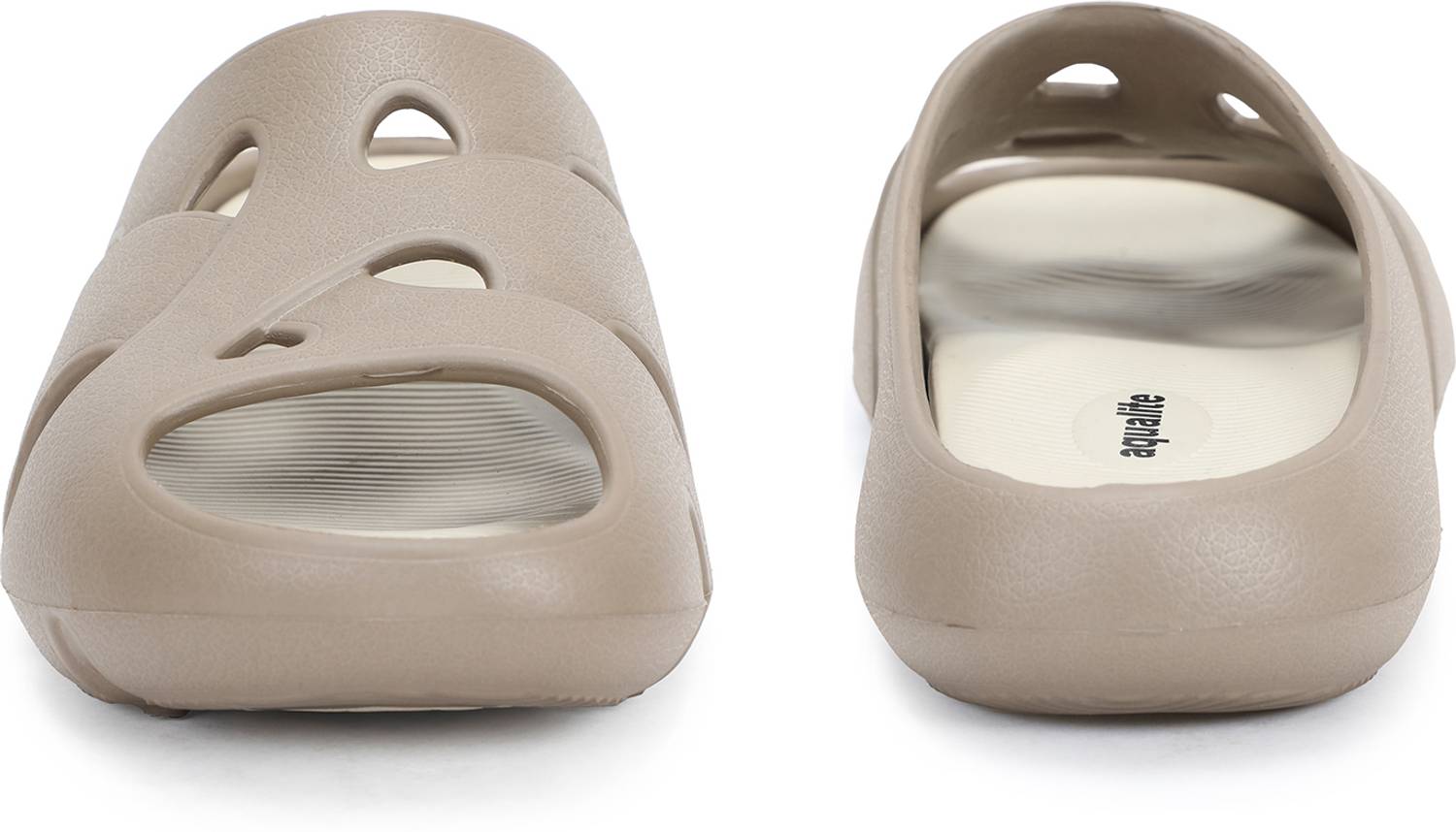 Aqualite Men Brown Slides - Image 5