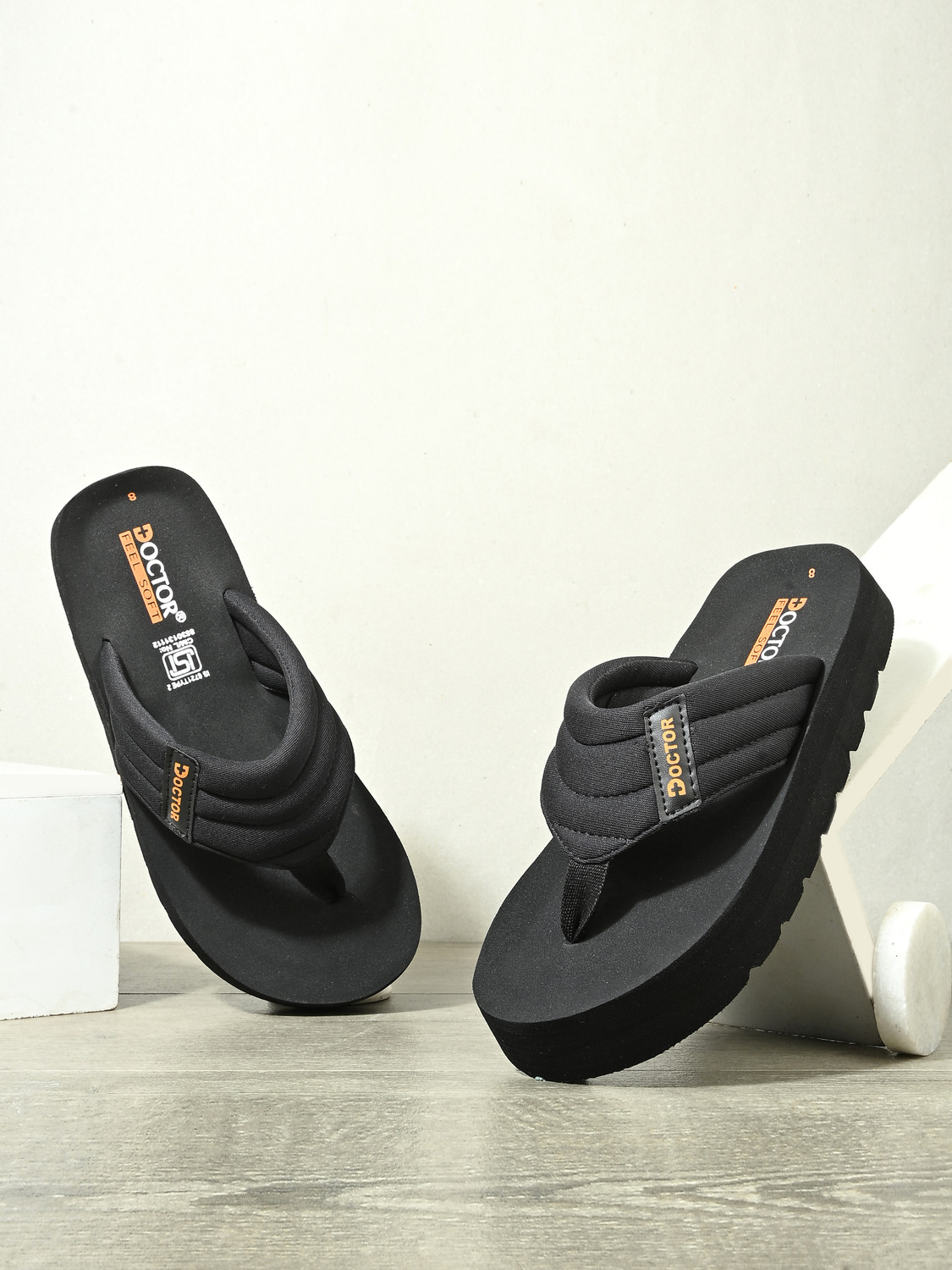 Image of DOCTOR FEEL SOFT Men Men Soft Cushion|Anti-Skid Sole|EVA Construction|Durable Design Slippers Slippers