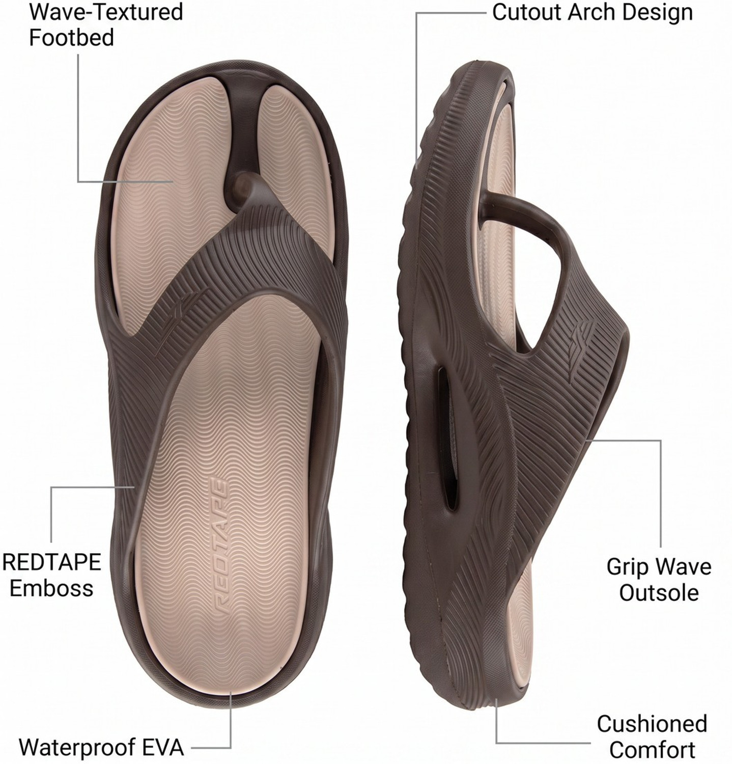 Image of RED TAPE Men Flip Flops