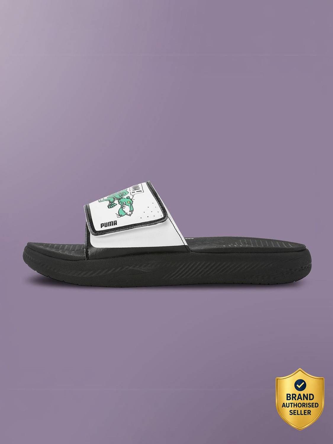 PUMA Men Softride Slide Super Slides Black