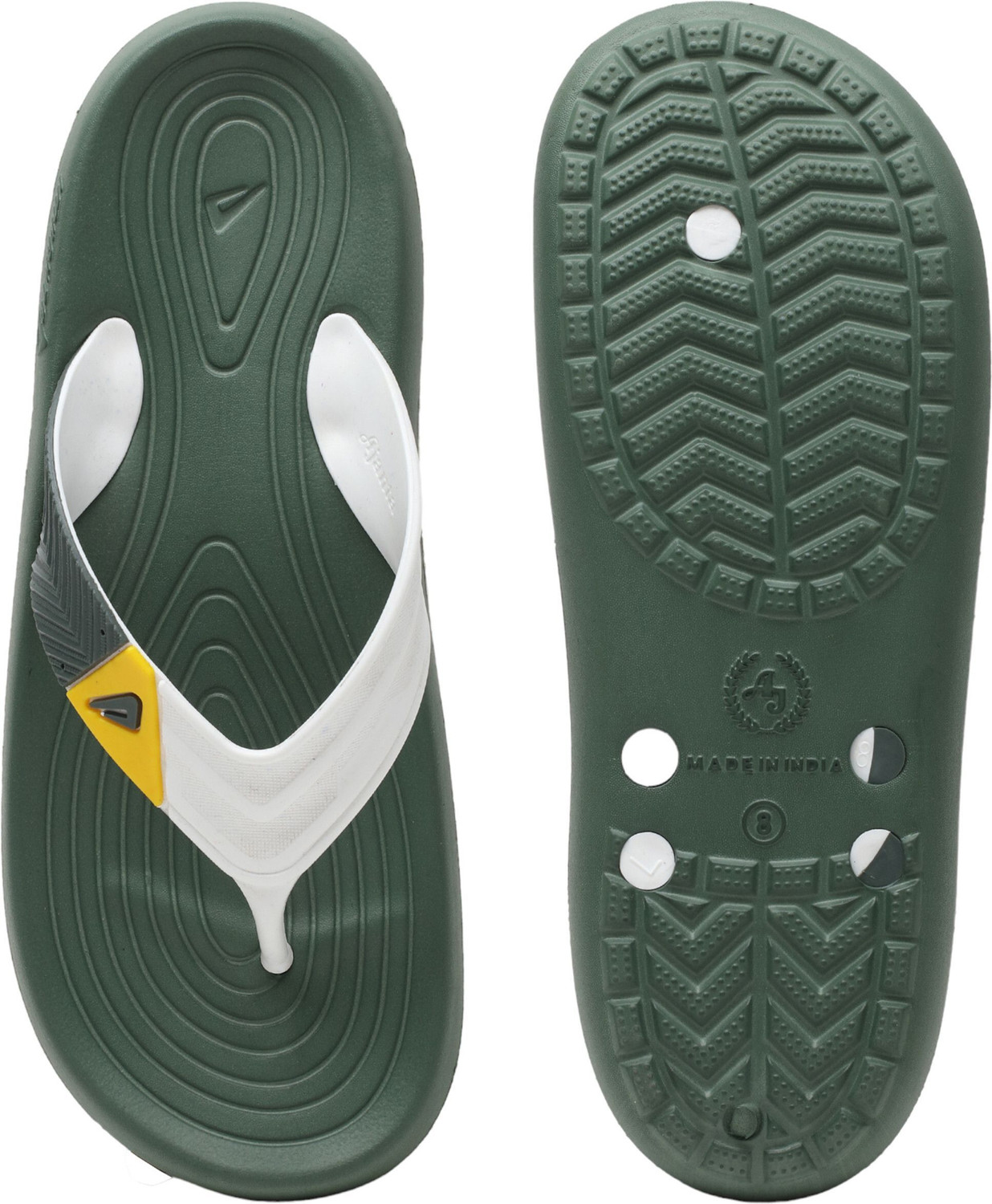 Image of Impakto by Ajanta Men Slippers, V Shape Flip Flops, Lightweight & Comfortable Daily Use Chappal Flip Flops