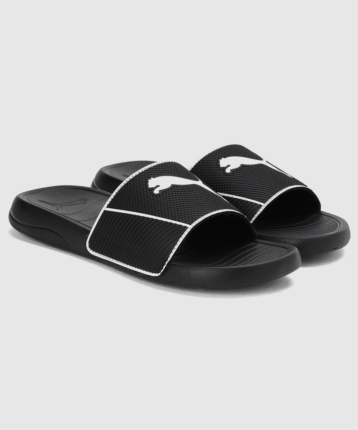 PUMA Men Popcat 20 Shower Slides Black - Image 2