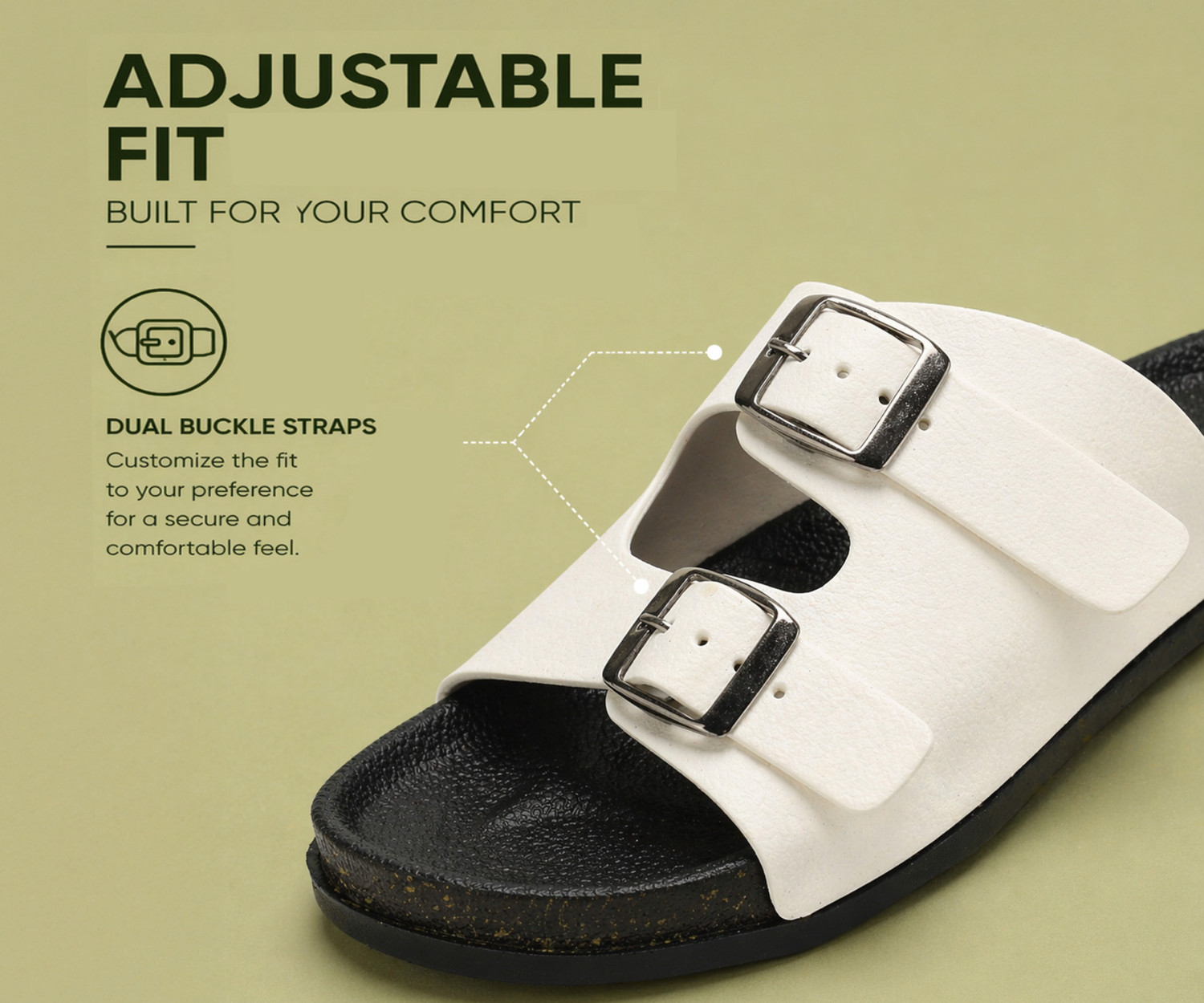 Image of Kraasa Men Men Synthetic Leather Chappal (Blue) Flip Flops