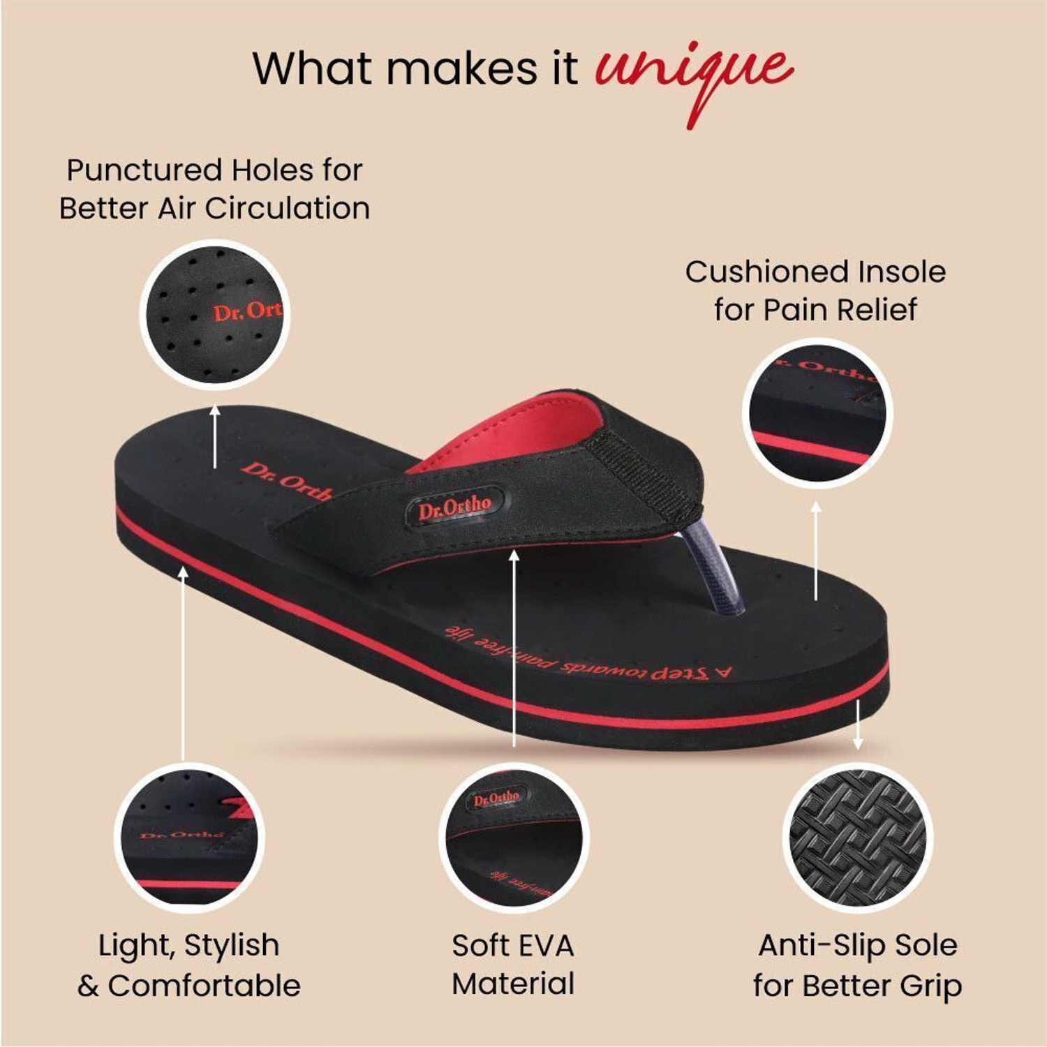 Image of Dr. Ortho Men Extra soft Slippers