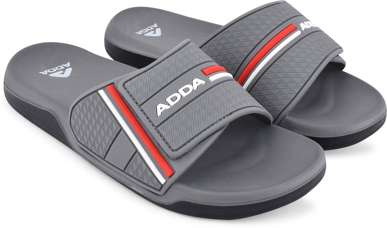 Adda Men Gray Slides - Image 4