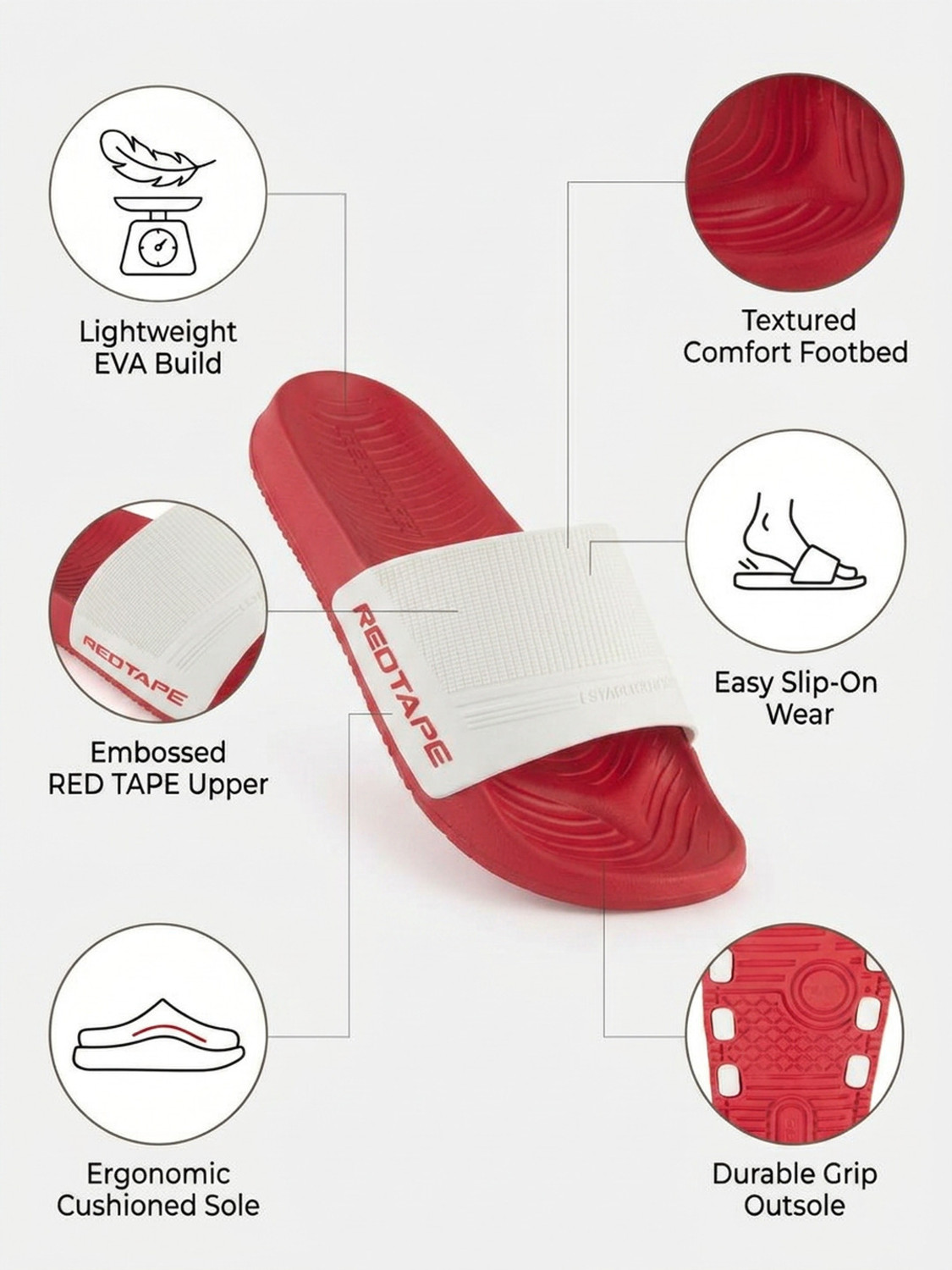 Image of RED TAPE Men Slides
