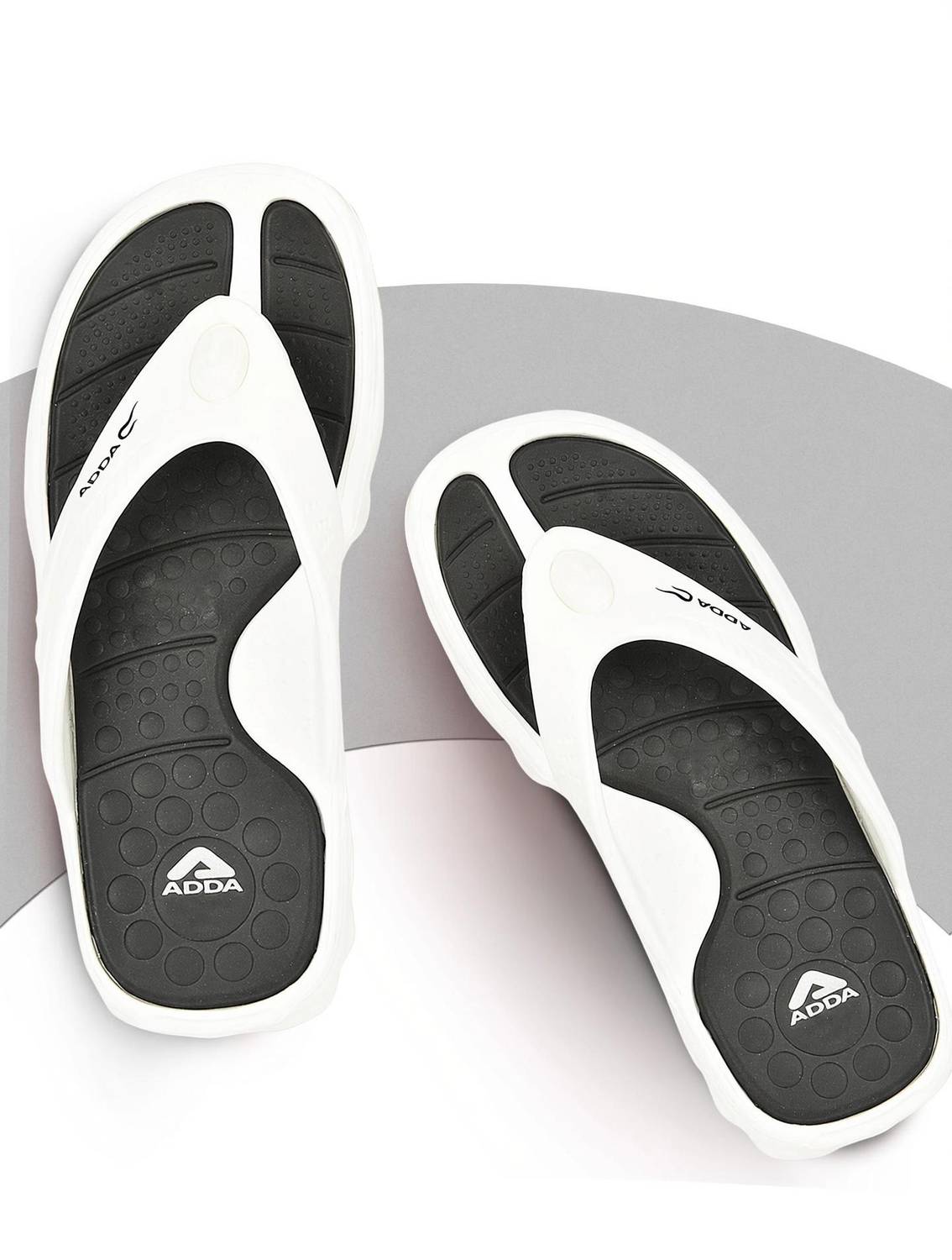 Adda Men Black Flip Flops - Image 1