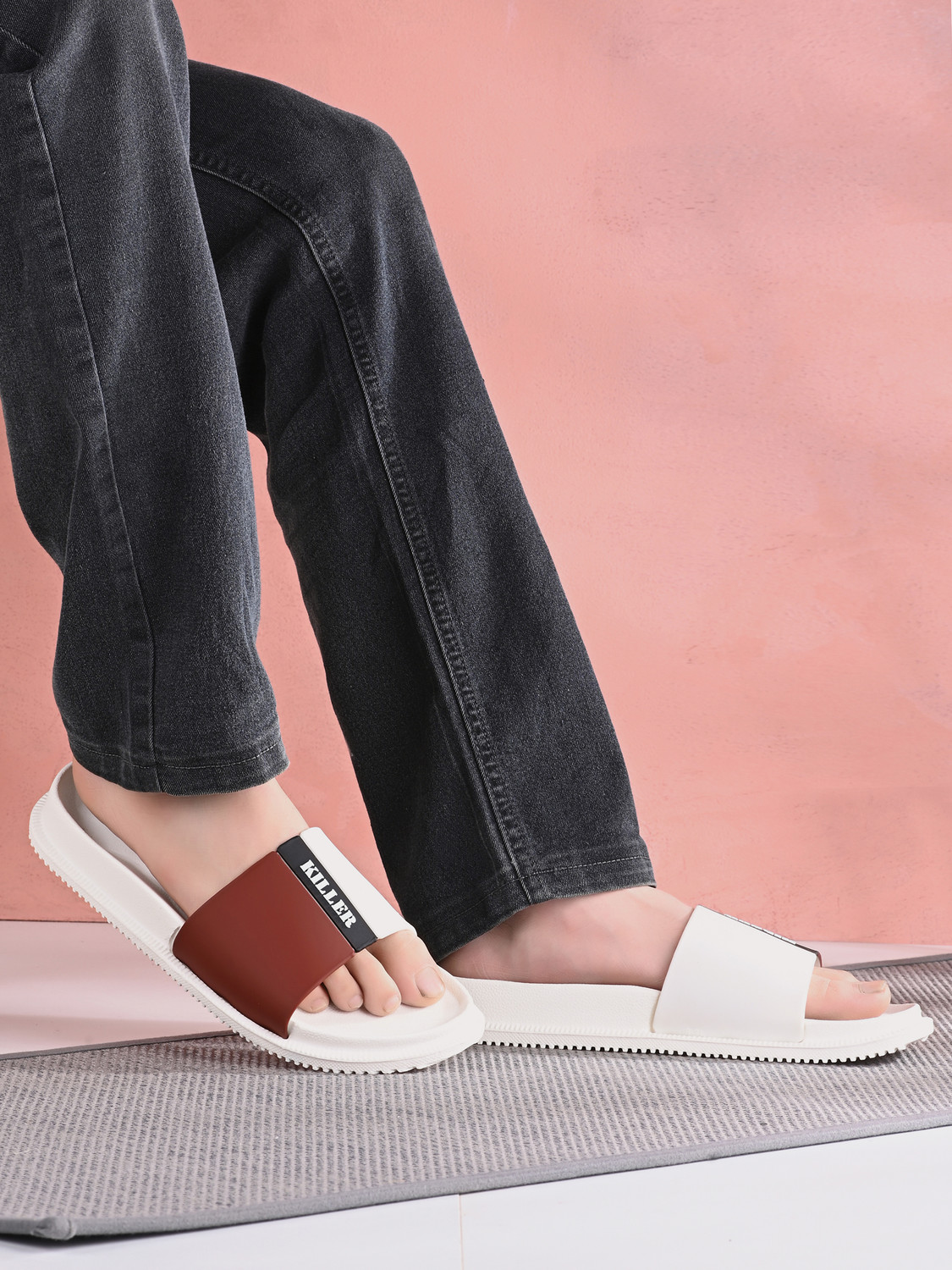 Image of KILLER Men Soft Comfortable Chappal Casual Lightweight Men Slippers for Daily Wear Slippers