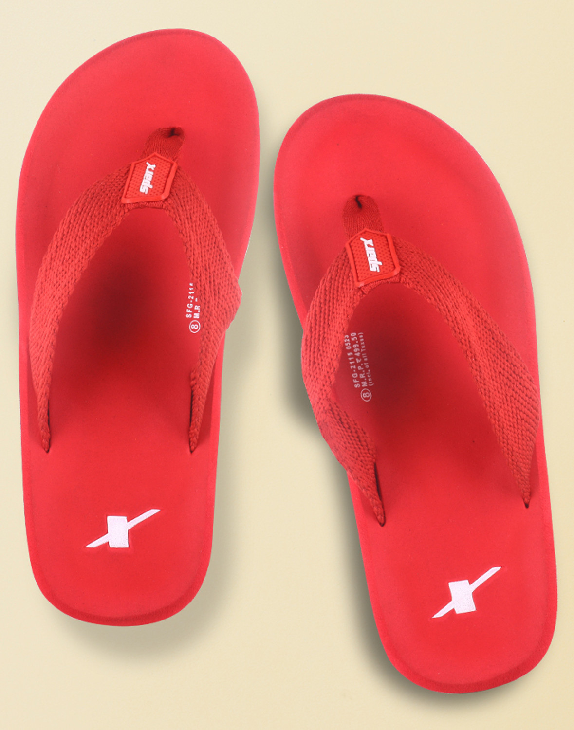 Image of Sparx Men Flip Flops (White, 8)