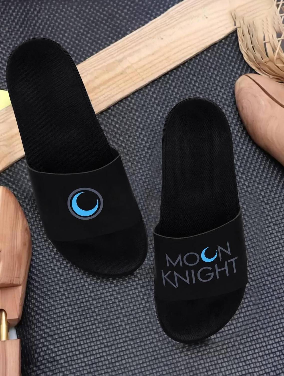 ABN Men Black Slippers - Image 1