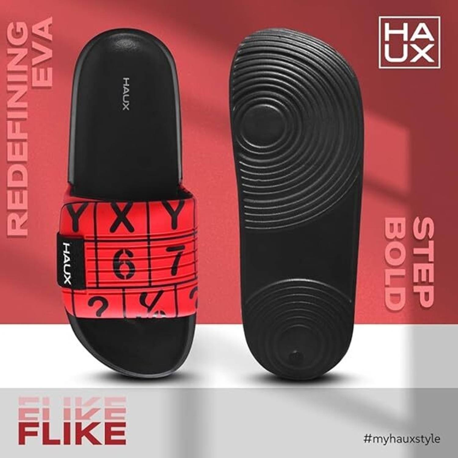 Haux Men Red Flip Flops - Image 5