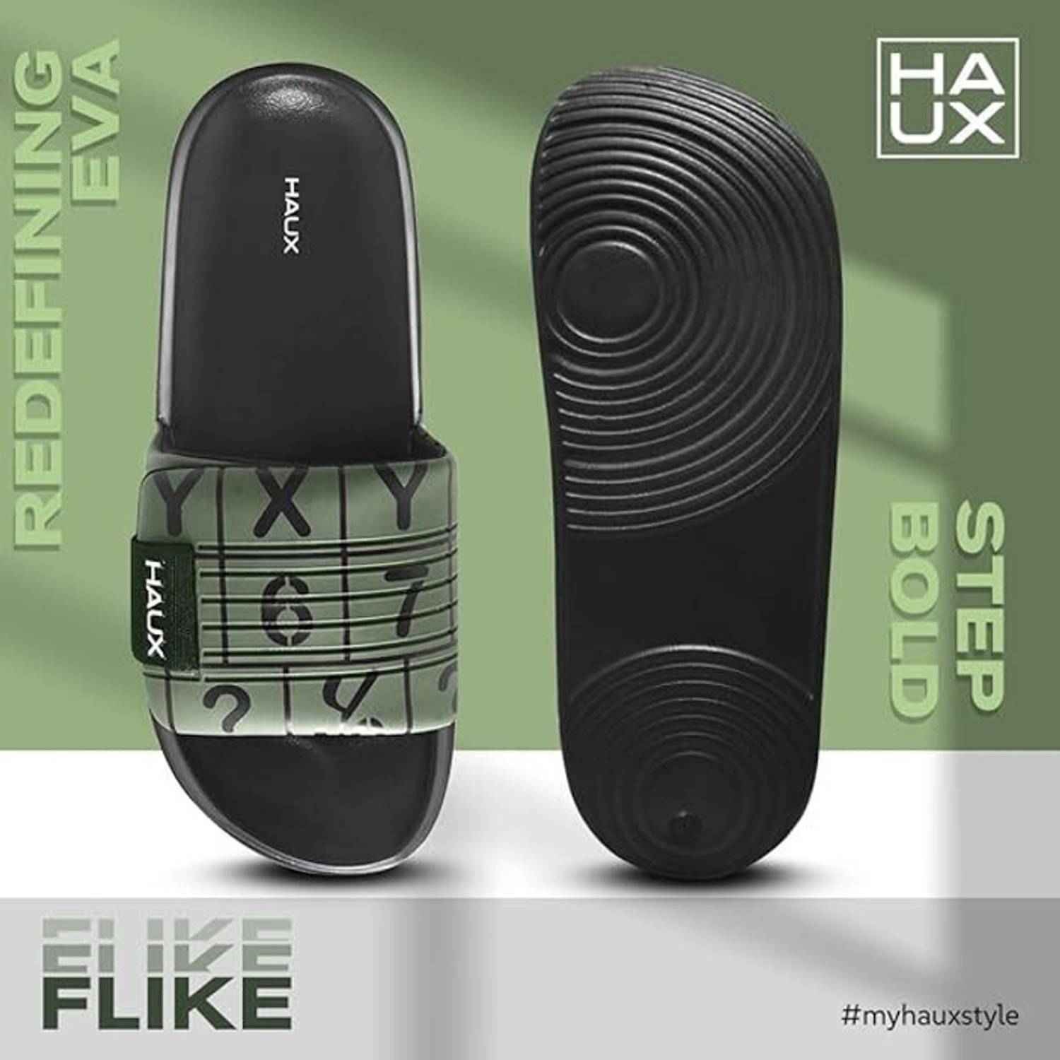 Haux Men Green Flip Flops - Image 5