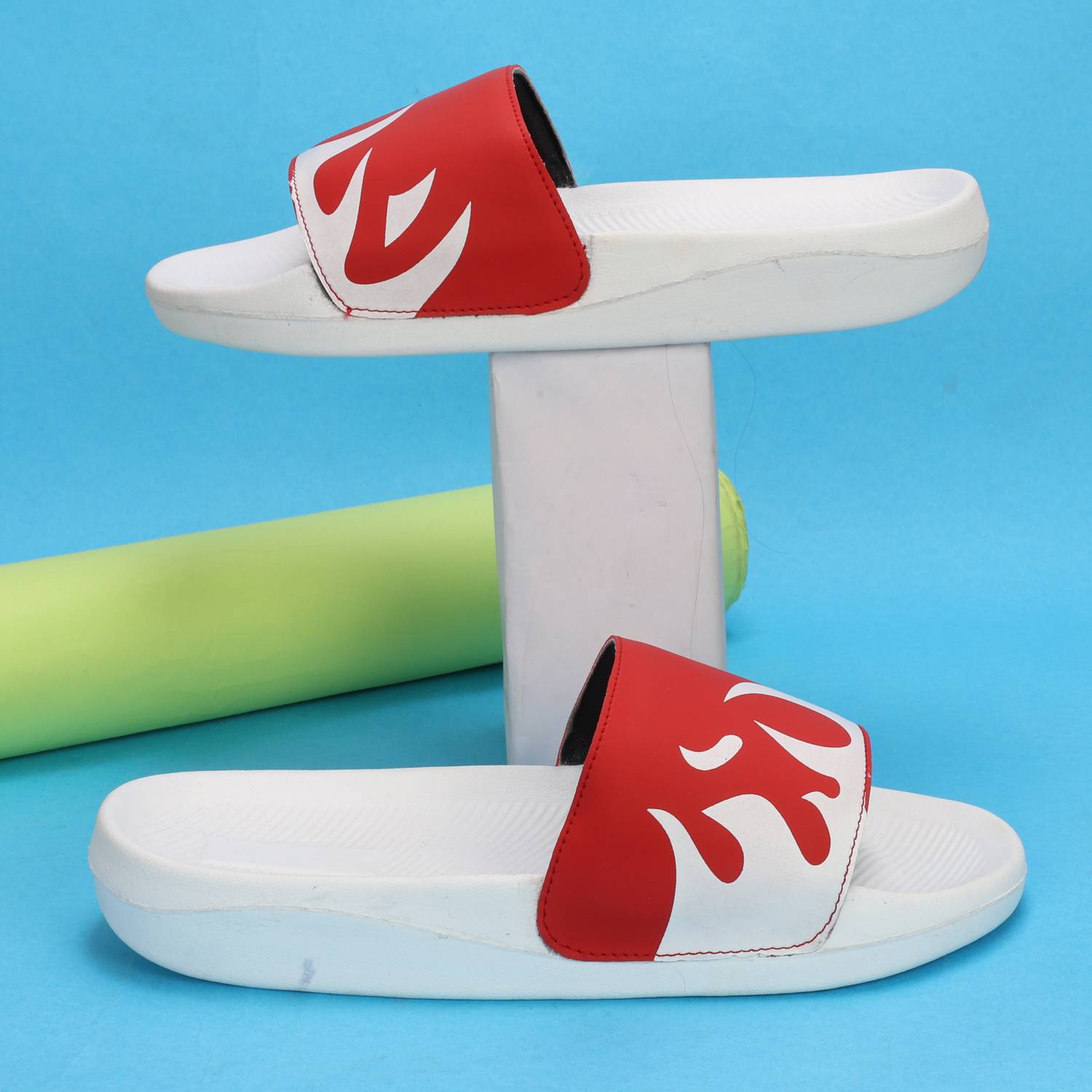 Shoe Mate Men Red Slides