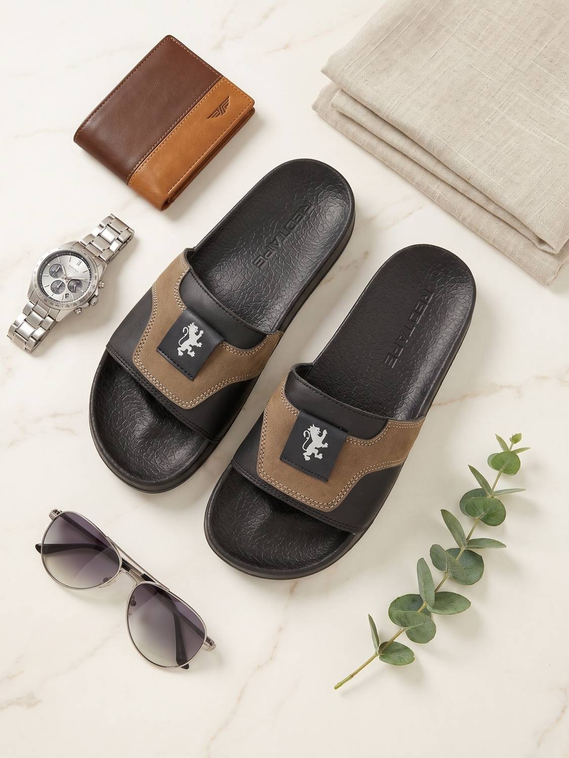 RED TAPE Men Slides - Red