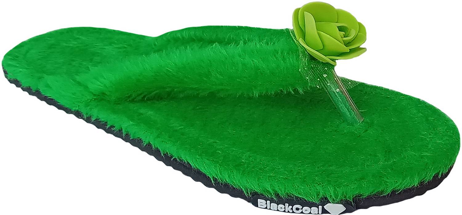BlackCoal Women Women Fur Slippers Girls Flip Flops Casual Flip Flops